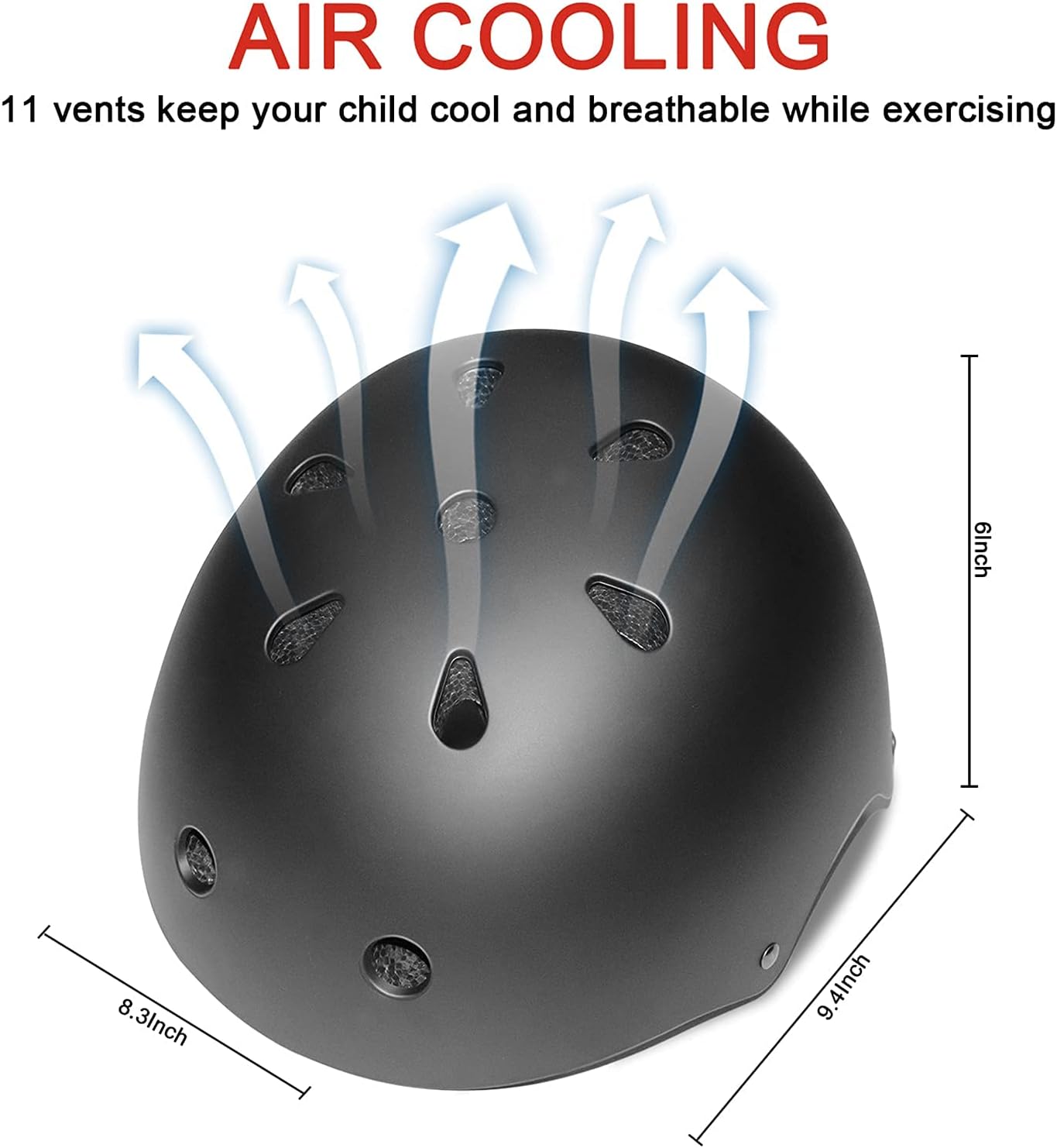 Alternative view of BURSUN Kids Bike Helmet Set, Adjustable Toddler Helmet for Ages 2-3-5-8-14 Kids with Knee, Elbow & Wrist Pads | Multi-Sport Helmet for Skateboard Cycling Scooter Rollerblading