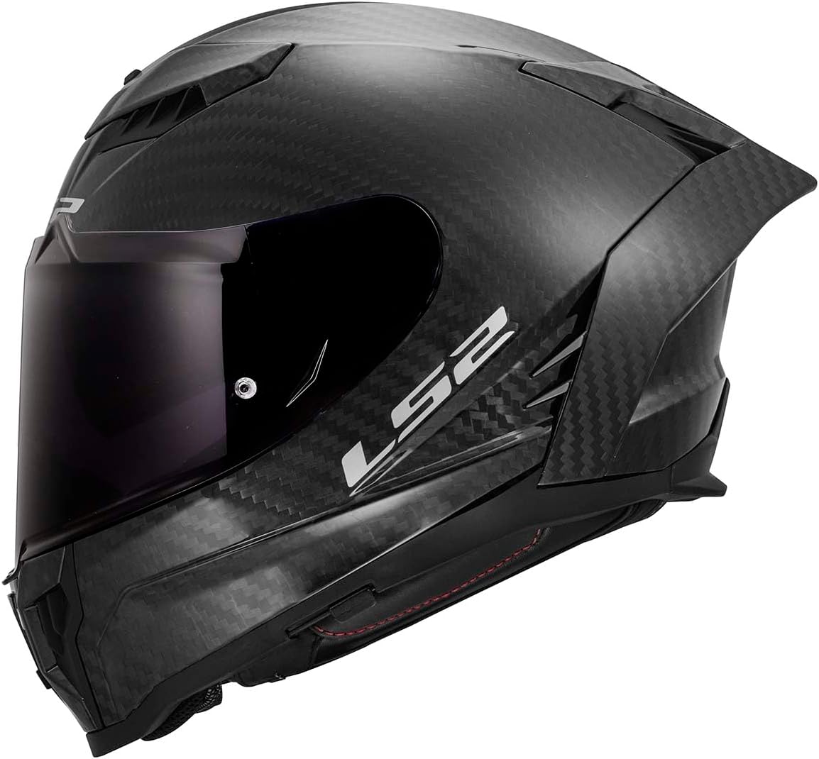 LS2 Helmets Dragon Carbon Full Face Motorcycle Helmet W/ SunShield
