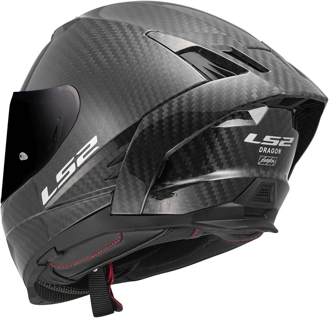 Alternative view of LS2 Helmets Dragon Carbon Full Face Motorcycle Helmet W/ SunShield