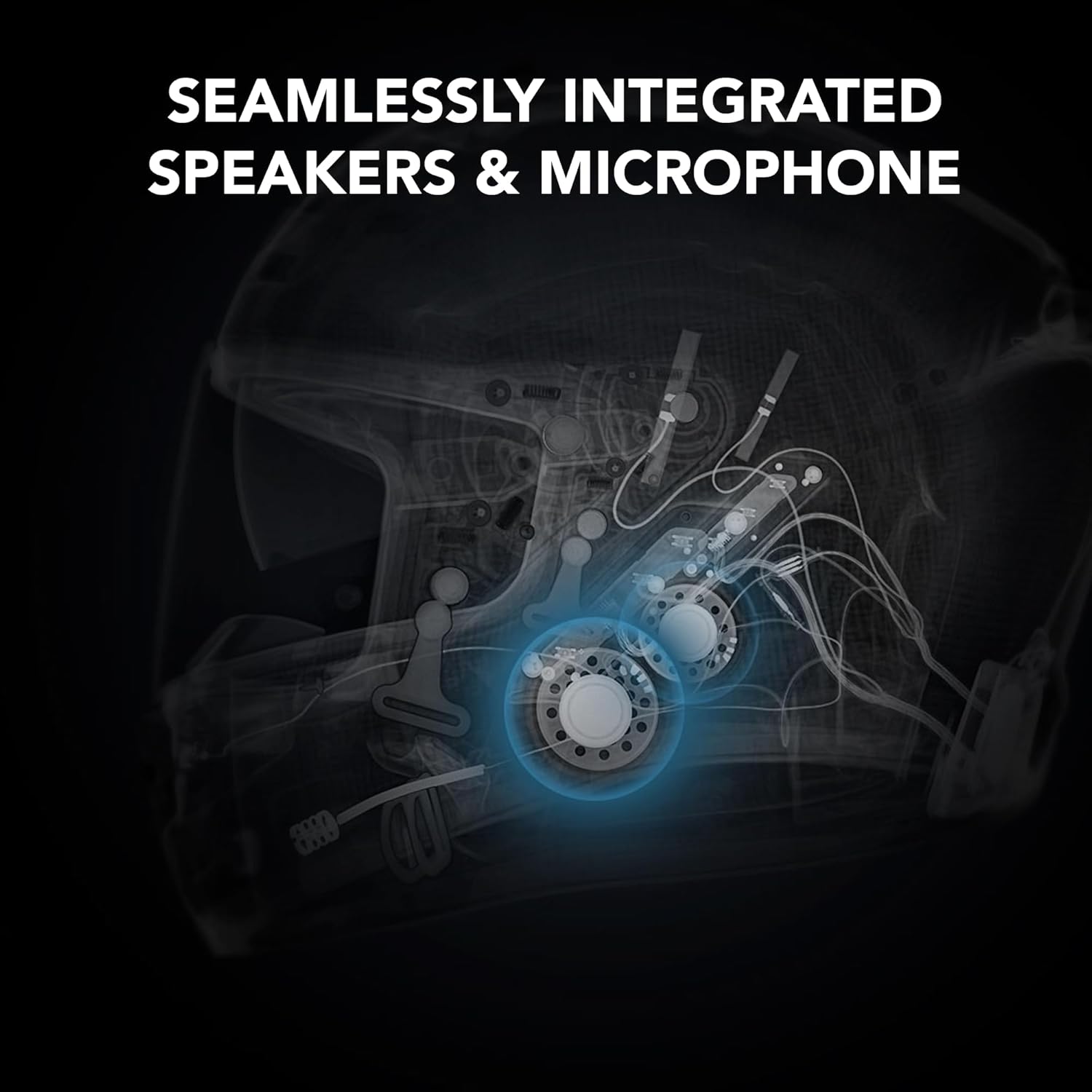 Sena Phantom and ANC Full Face Smart Motorcycle Helmet with Integrated Communications, LED Lighting, and 2nd Generation Sound by Harman Kardon