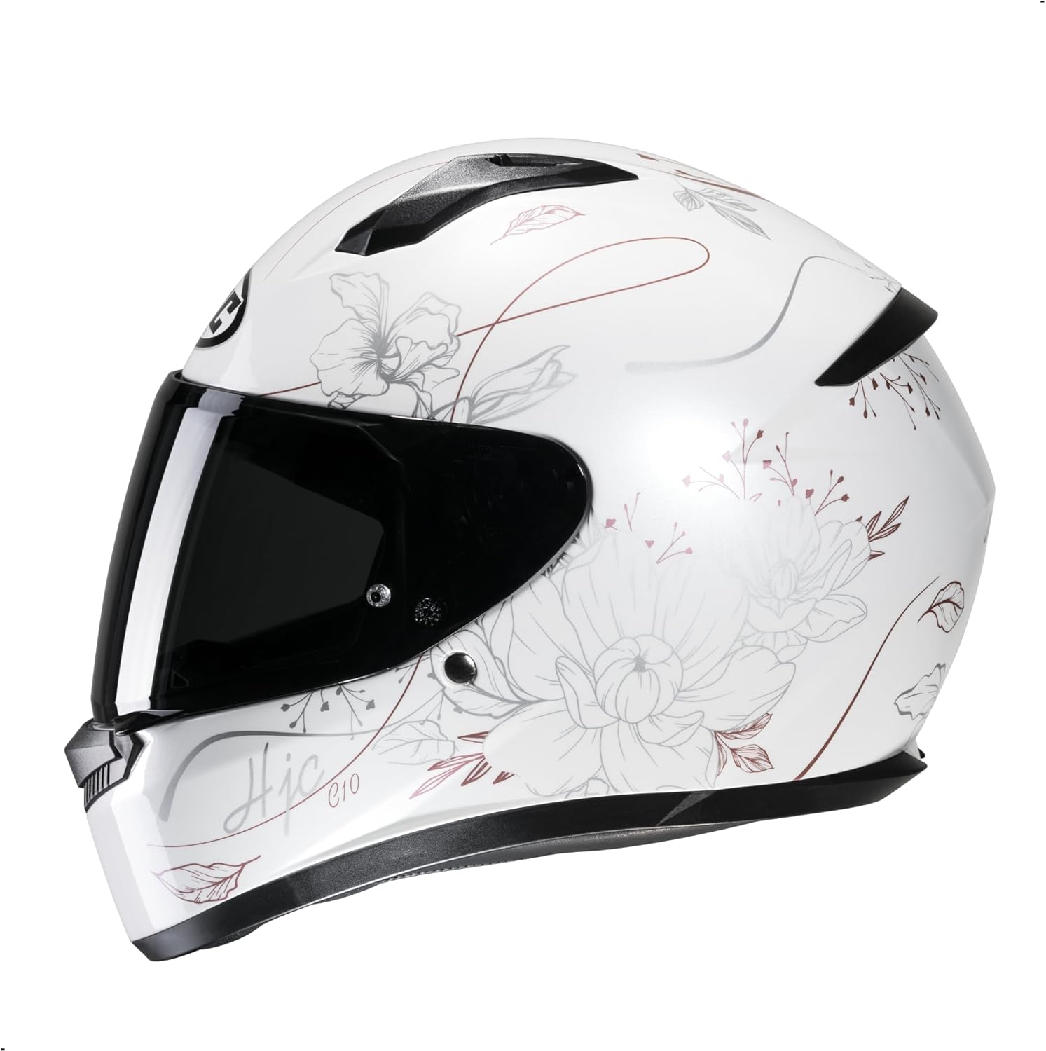 HJC C10 Epik Full Face Motorcycle Helmet with HJ-34P Pinlock Shield, DOT Approved (MC8, Medium)