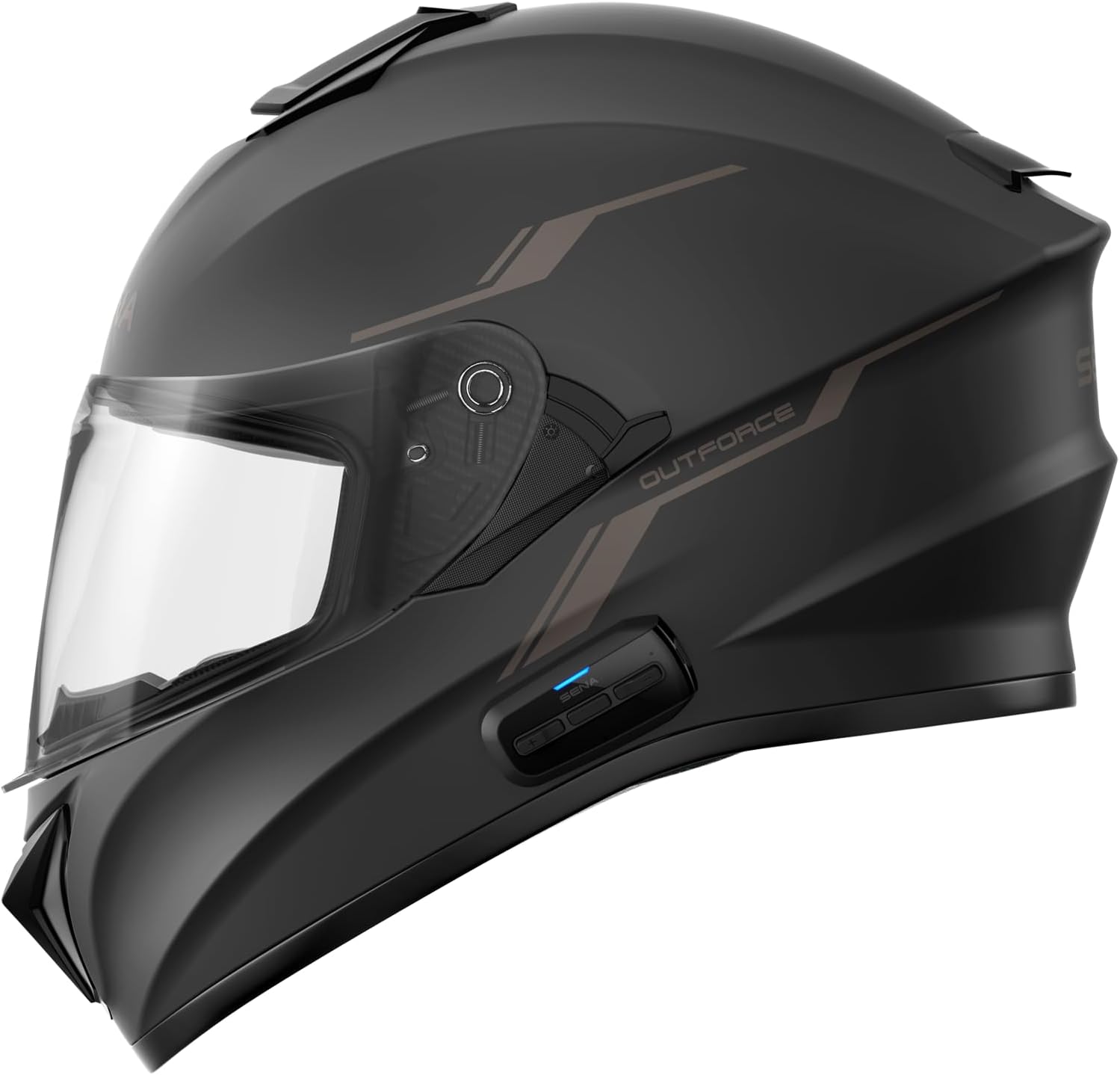 Alternative view of Sena OutForce Smart Helmet Full Face (Matt Black, Medium) (OUTFORCE-MB00M - SP85