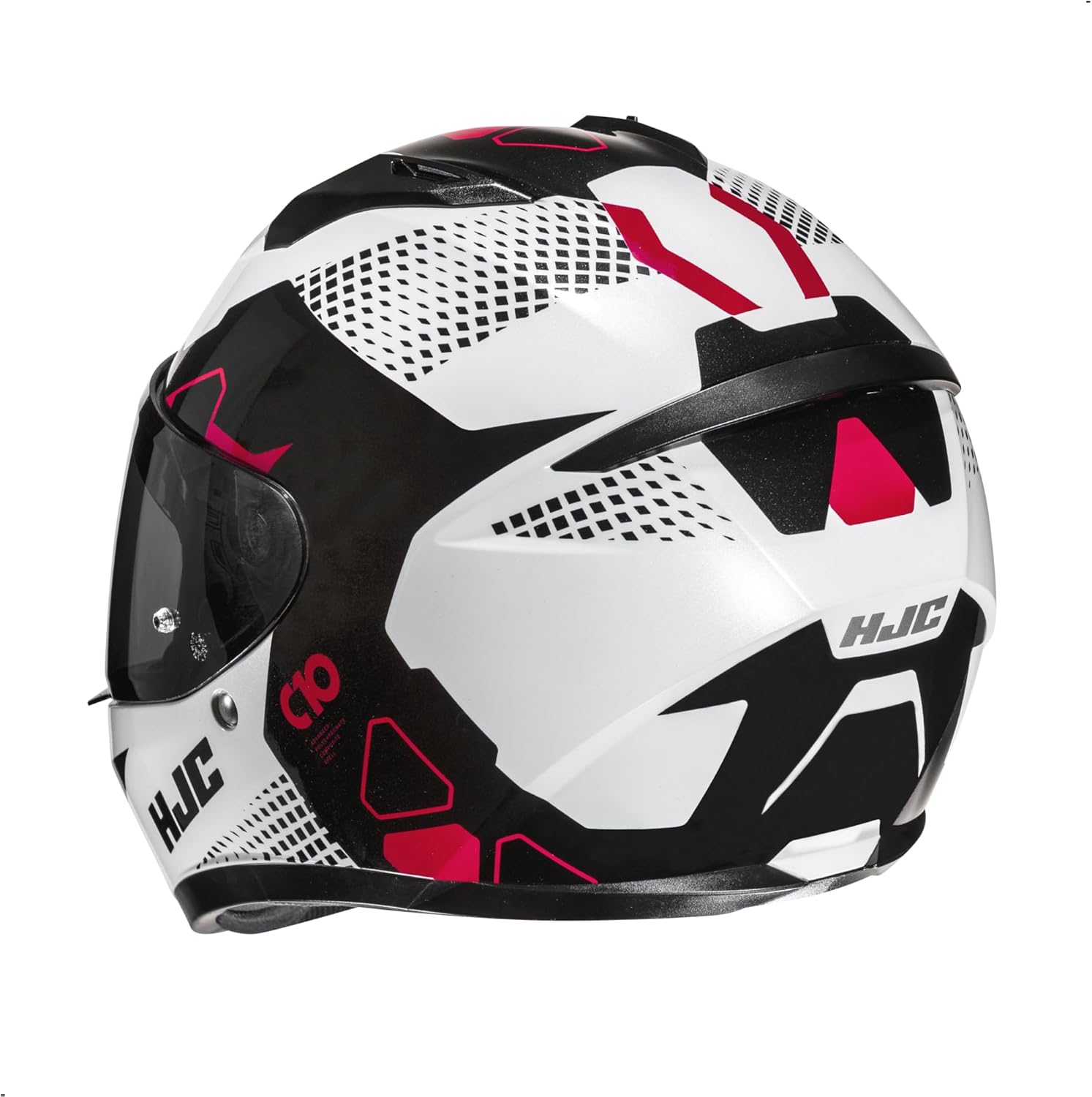 Alternative view of HJC C10 Aspa Full Face Motorcycle Helmet with HJ-34P Pinlock Shield, DOT Approved (MC1, Large)