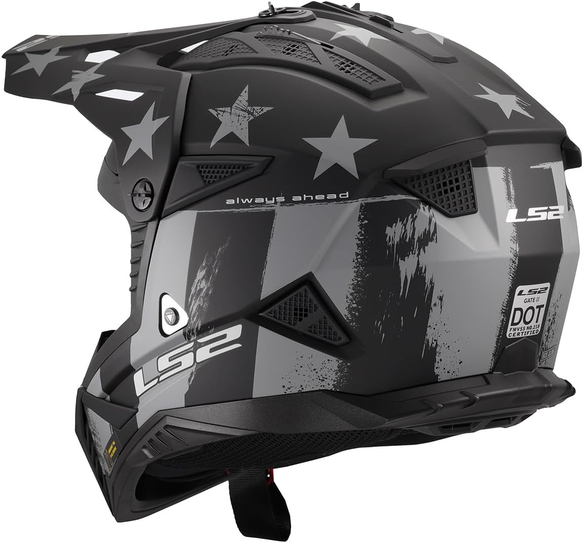 Alternative view of LS2 Helmets Gate II Full Face MX Motorcycle Helmet