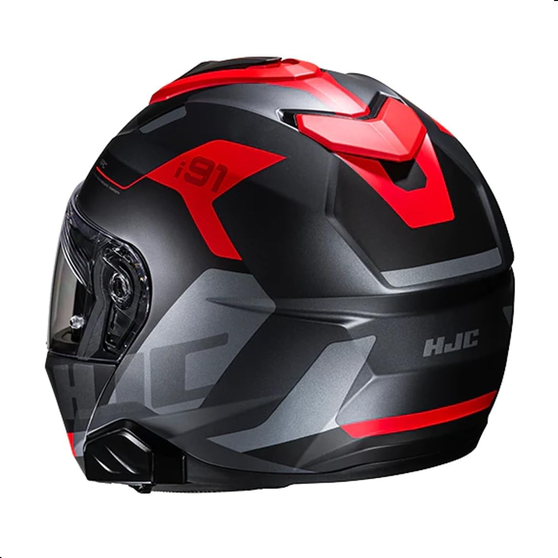 Alternative view of HJC i91 Carst Modular Motorcycle Helmet with HJ-33 Pinlock Shield, DOT Approved (MC1SF, X-Large)