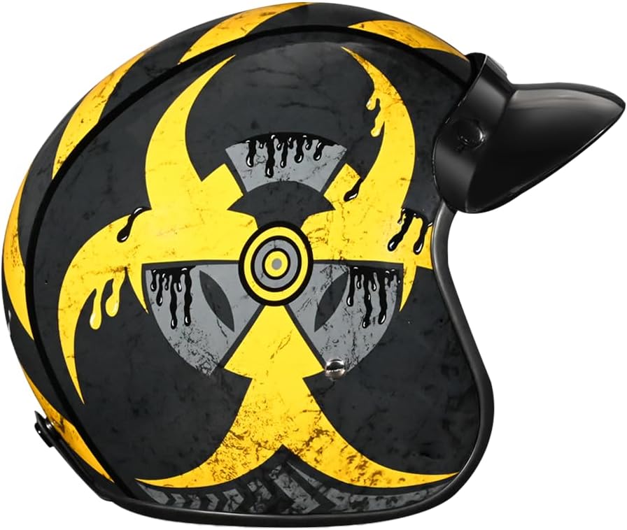 Alternative view of Daytona Helmets 3/4 Shell Open Face Motorcycle Helmet - DOT Approved, Lightweight & Comfortable, Vintage Design for Scooter, Cruiser & Street Bikes - Adjustable Fit, Enhanced Ventilation & Clear Visor