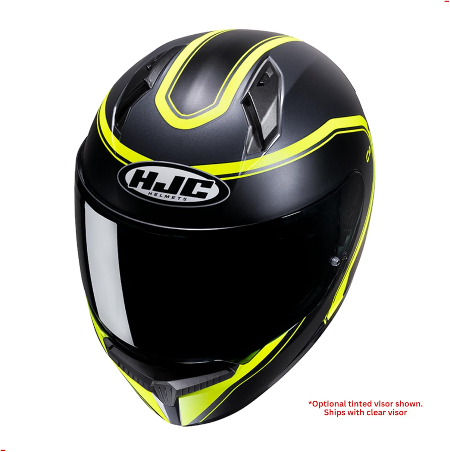 Alternative view of HJC C10 Elie Full Face Motorcycle Helmet with HJ-34P Pinlock Shield, DOT Approved (MC3HSF, Medium)