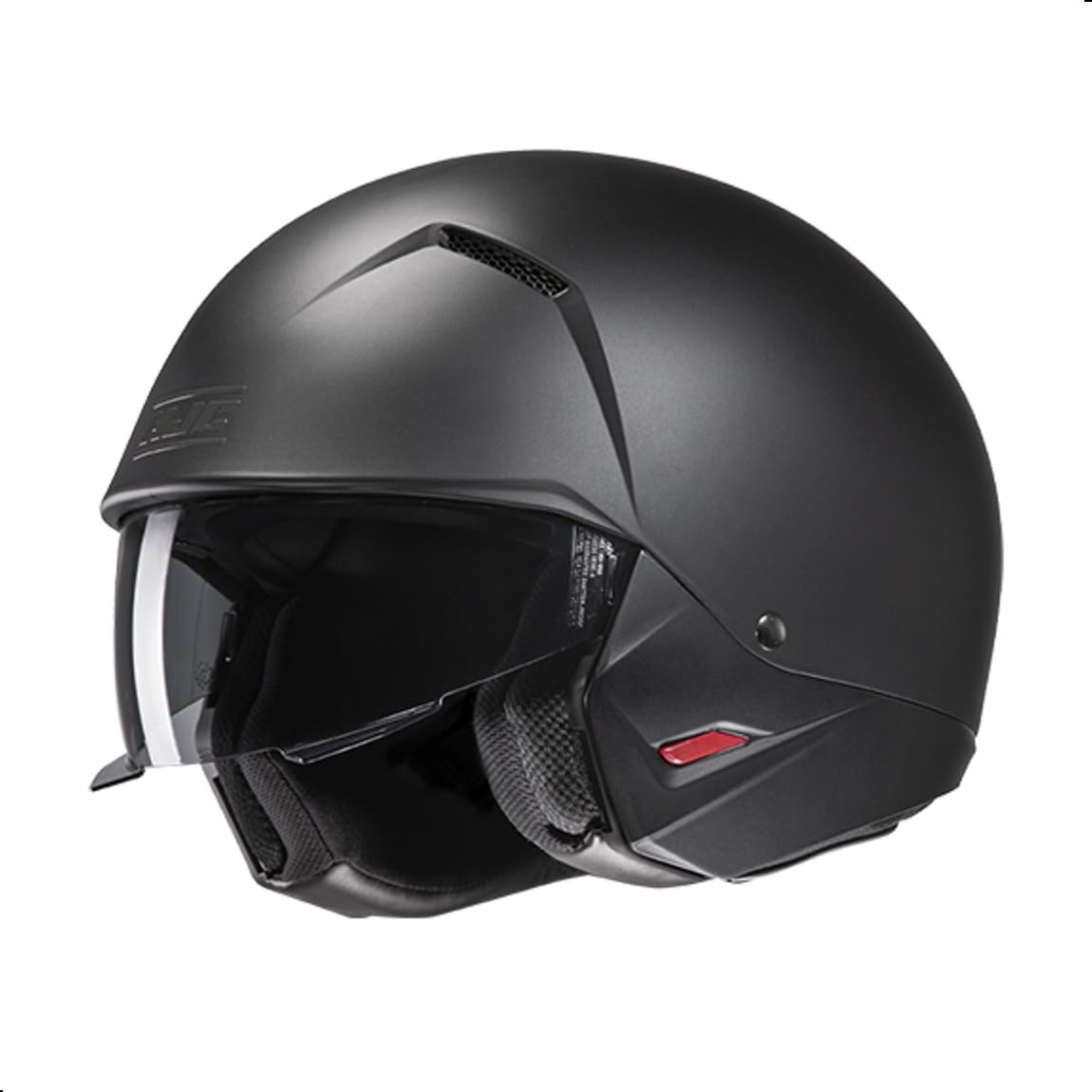 HJC i20 Solid Open Face Motorcycle Helmet, DOT Approved (Semi Flat Black, Medium)