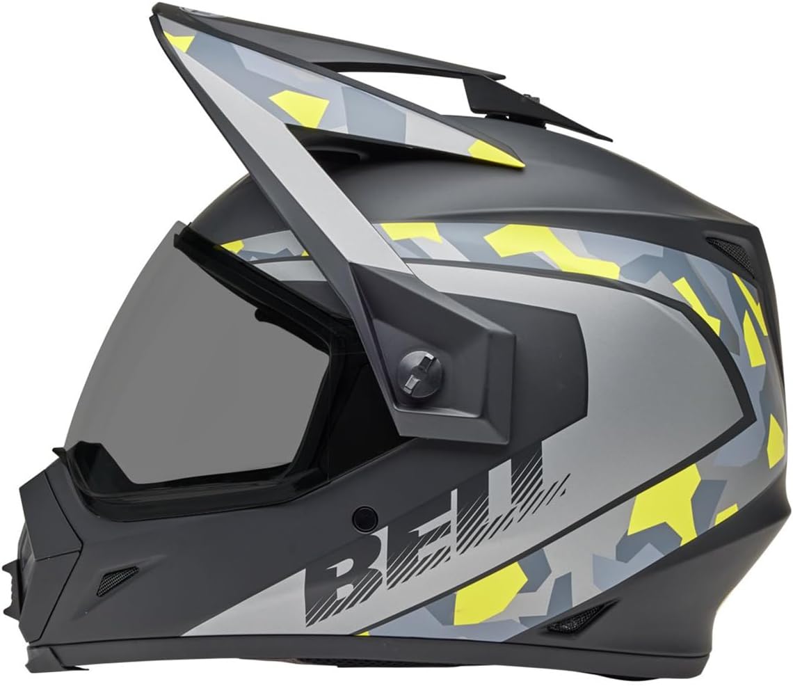 BELL MX-9 Adventure MIPS Helmet (Matte Mesa Black/Yellow Camo - X-Large)