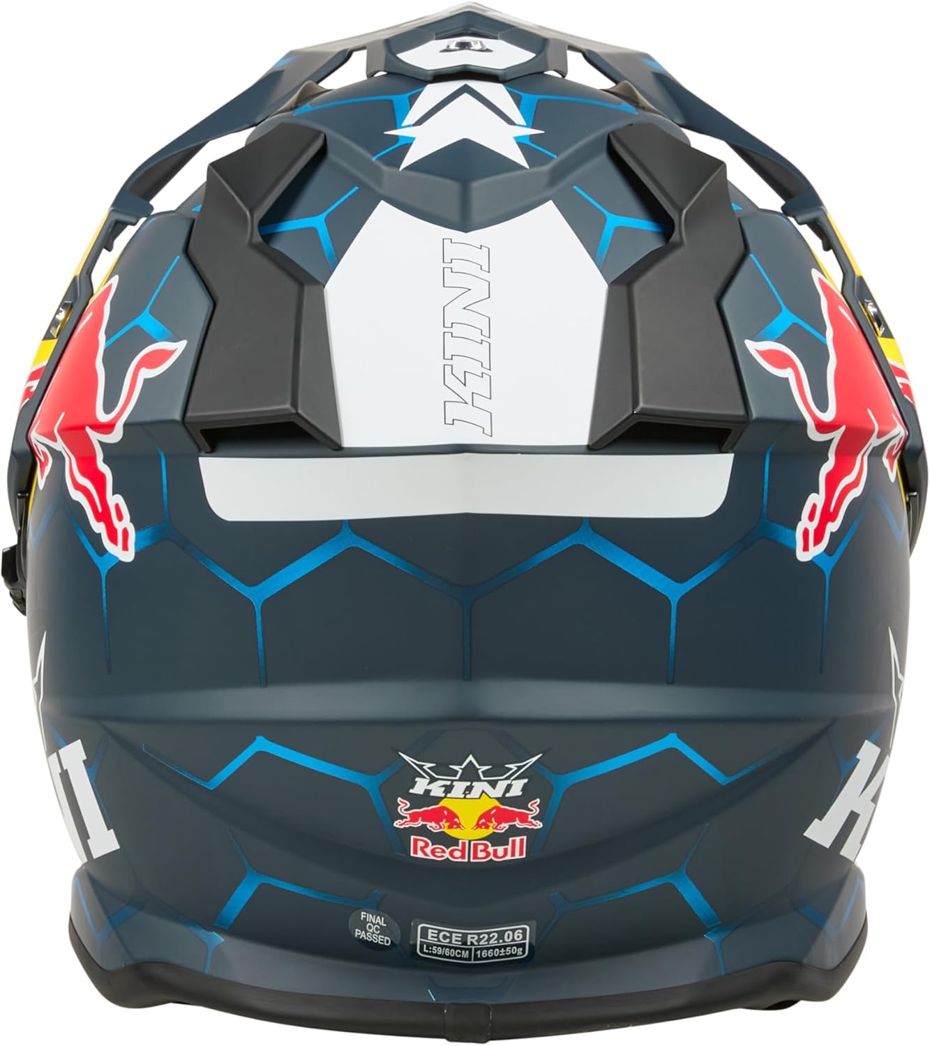 Kini ADV Adventure Helmet Adult Red Bull 1.0 Blue/White Small
