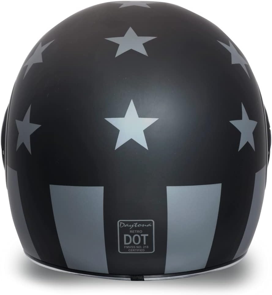 Alternative view of Daytona Retro Full Face Helmets - DOT Approved Vintage Motorcycle Helmets for Cruisers, Scooters & Mopeds - Men, Women & Youth