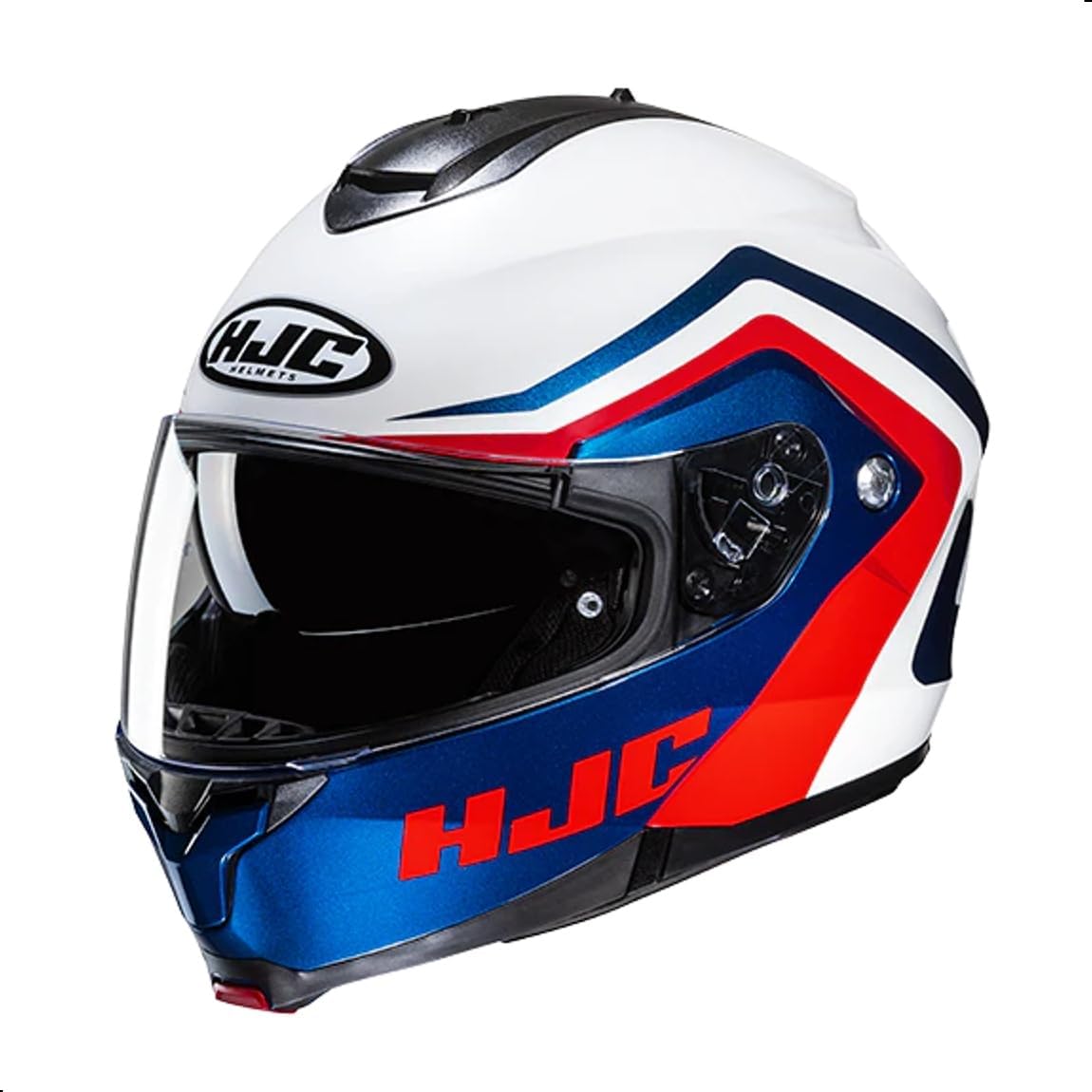 HJC C91 Nepos Modular Motorcycle Helmet with HJ-17 Pinlock Shield, DOT Approved (MC3HSF, Large)