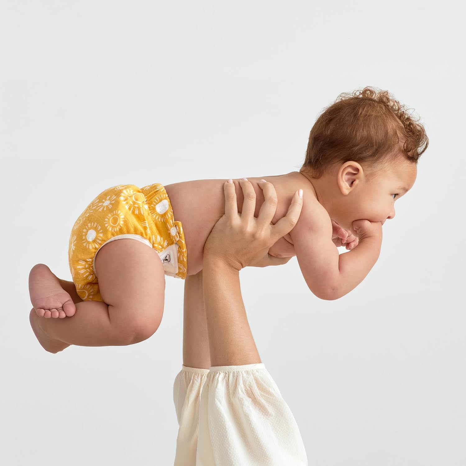 Honest Hybrid Cloth Diaper Covers with Pocket-Sling, Small (8-15 lbs), Stops Nighttime Leaks, Use with Boosties Disposable Diaper Pad or Reusable Insert, 3 Pack of Cotton Muslin Covers