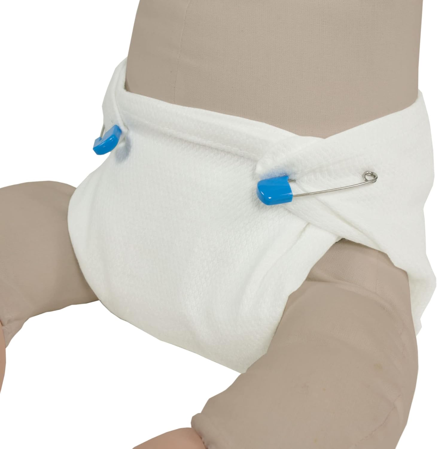 Alternative view of OsoCozy Bleached Birdseye Flat Cloth Diapers (1 Dozen) - 27.5 x 30.5 Inches, One-Layer Flat Cloth Baby Nappies Made of Soft, Durable 100% Birdseye Weave Cotton