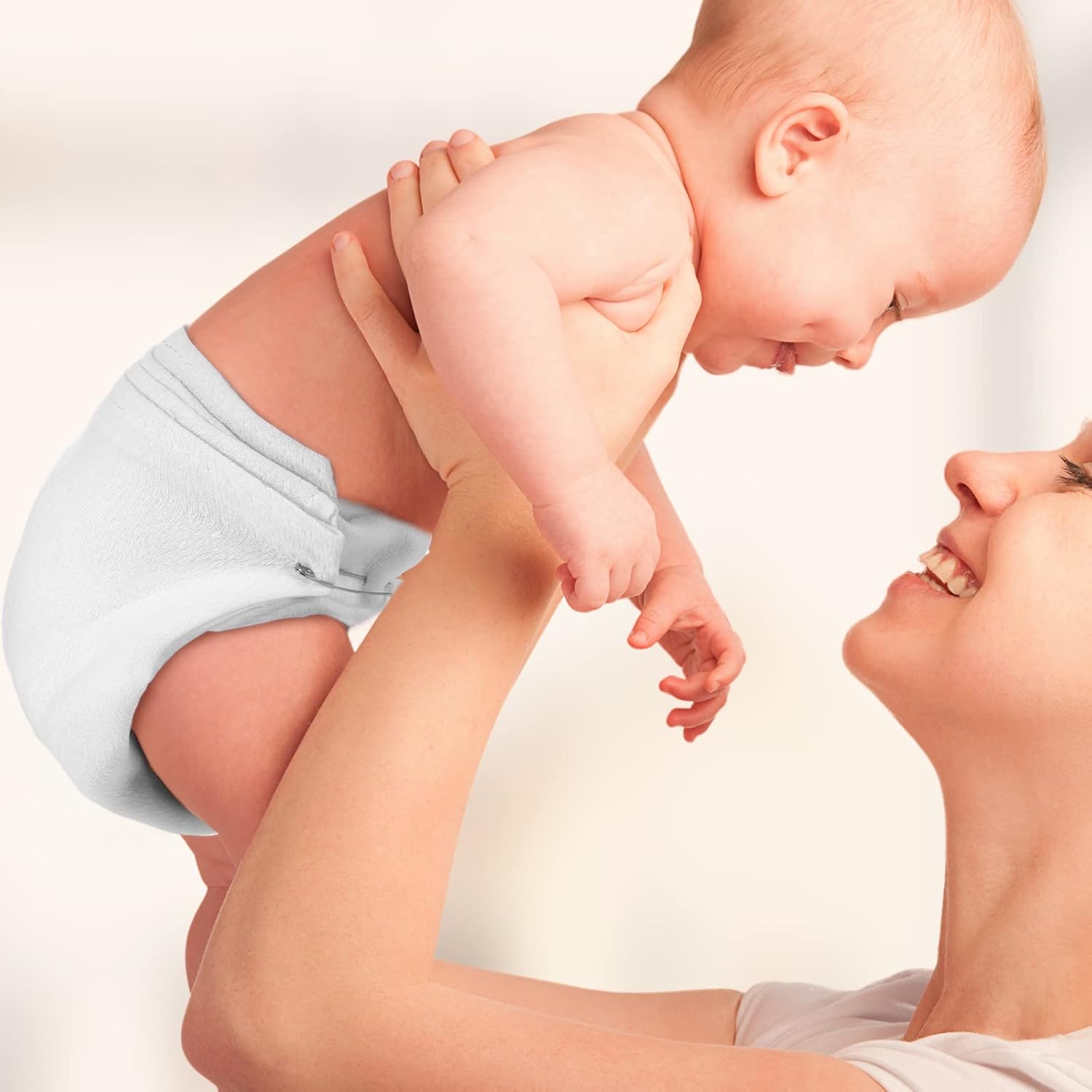 50 Count Birdseye Cloth Diapers for Babies Reusable Baby Diapers Cloth Large 27 x 27 Inch Cotton Baby Reusable Burp for Babies Boy Girl Toddlers