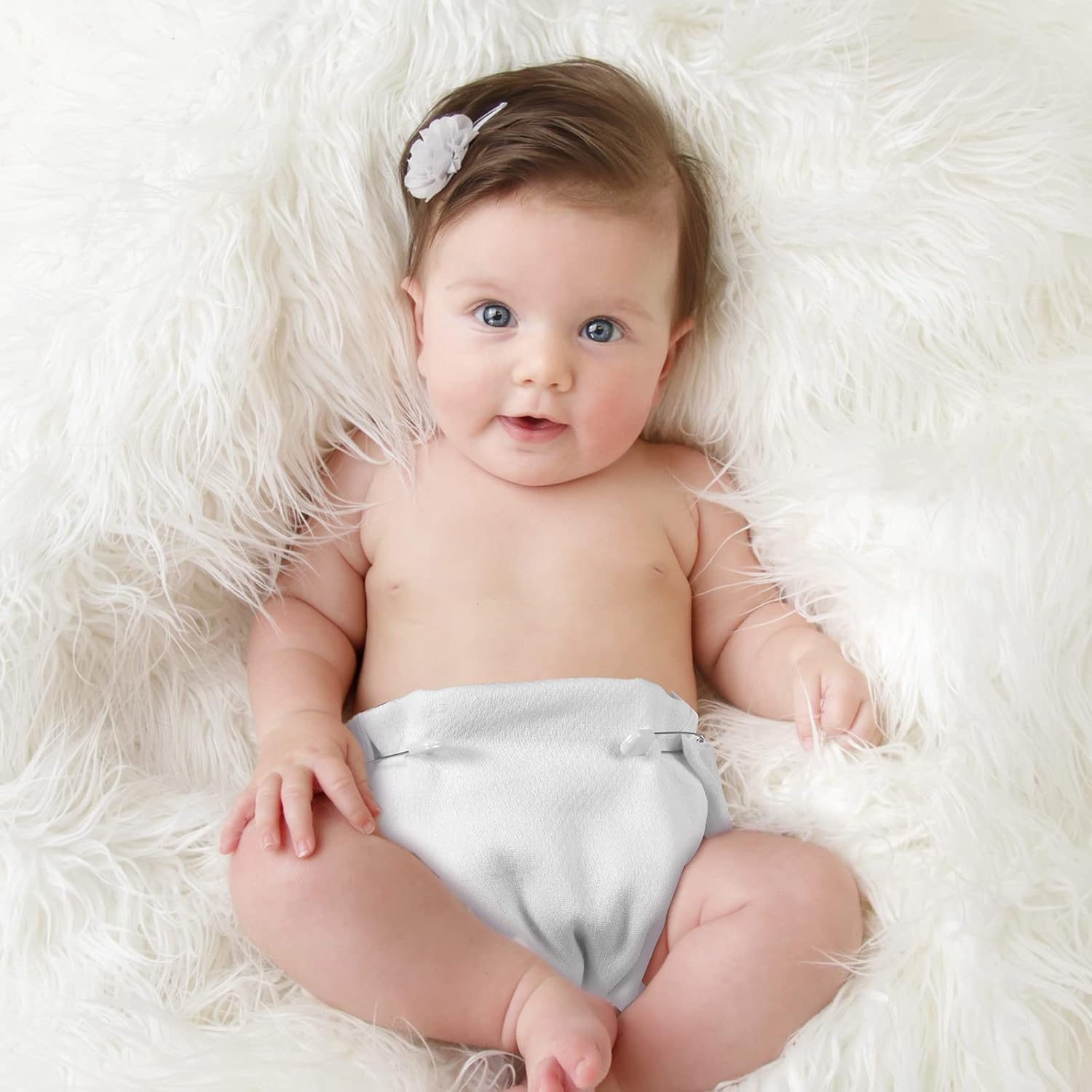 50 Count Birdseye Cloth Diapers for Babies Reusable Baby Diapers Cloth Large 27 x 27 Inch Cotton Baby Reusable Burp for Babies Boy Girl Toddlers - Image 5