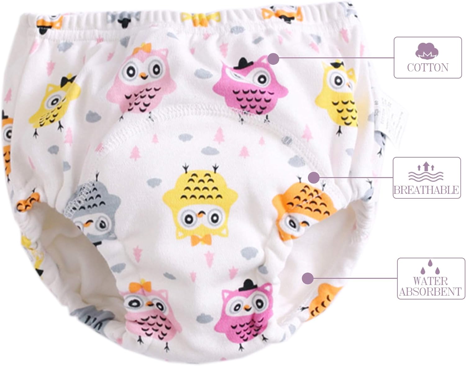 Alternative view of Potty Training Underwear for Girls Boys Potty Training Pants (3T,Pink)