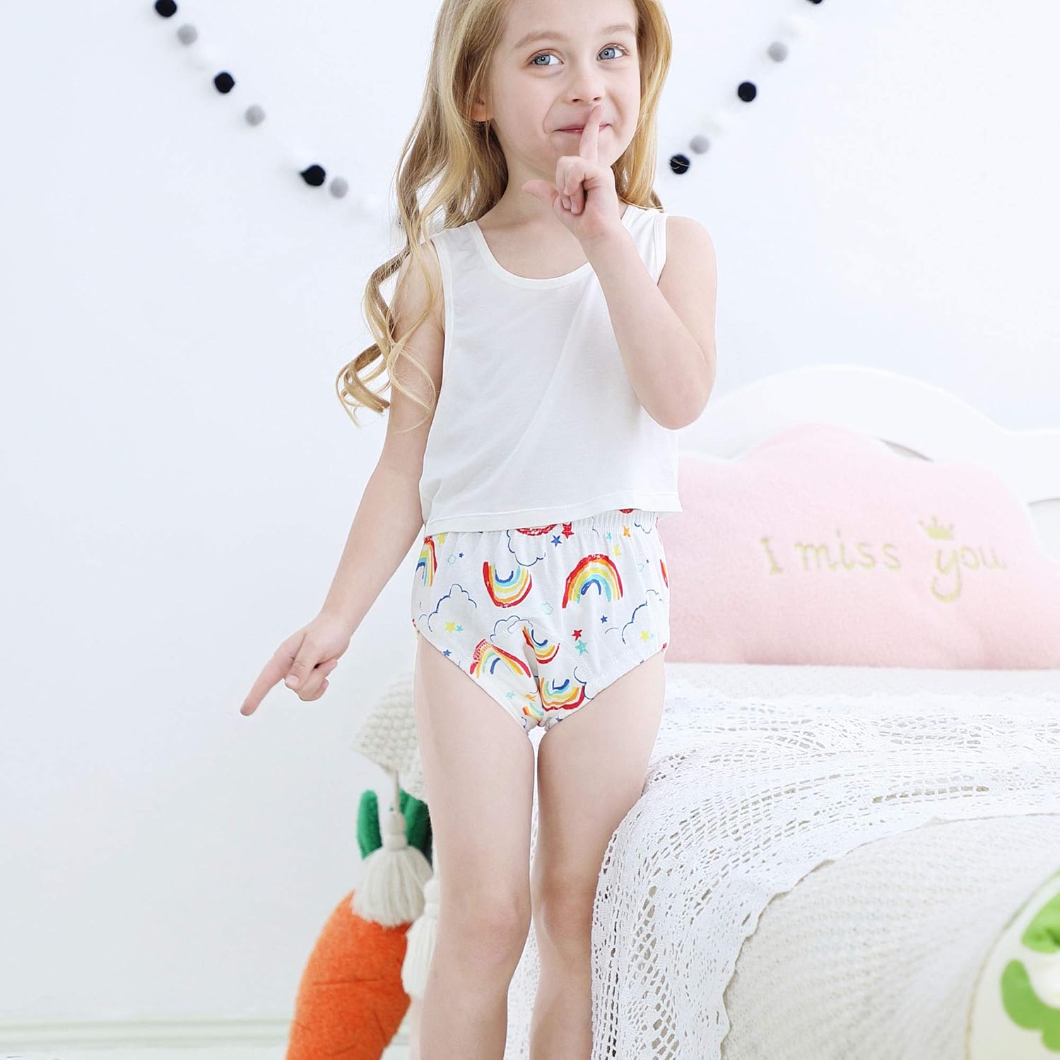 Toddler Potty Training Pants 4 Pack,Cotton Training Underwear Size 2T,3T,4T,Waterproof Underwear for Kids