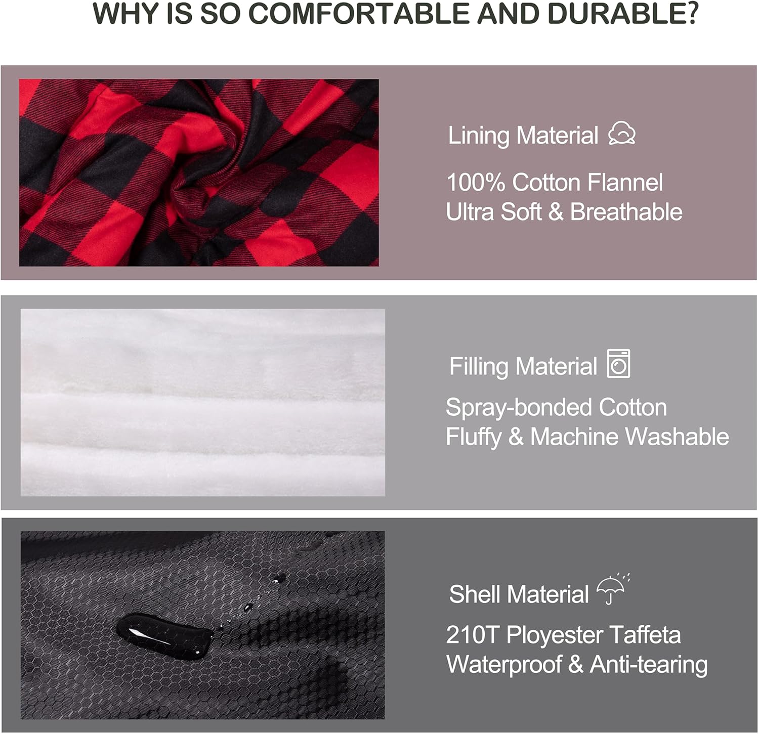 Alternative view of HiZYNICE Cold Weather Sleeping Bag 100% Cotton Flannel XXL for Adults Big and Tall,Free Compression Sack