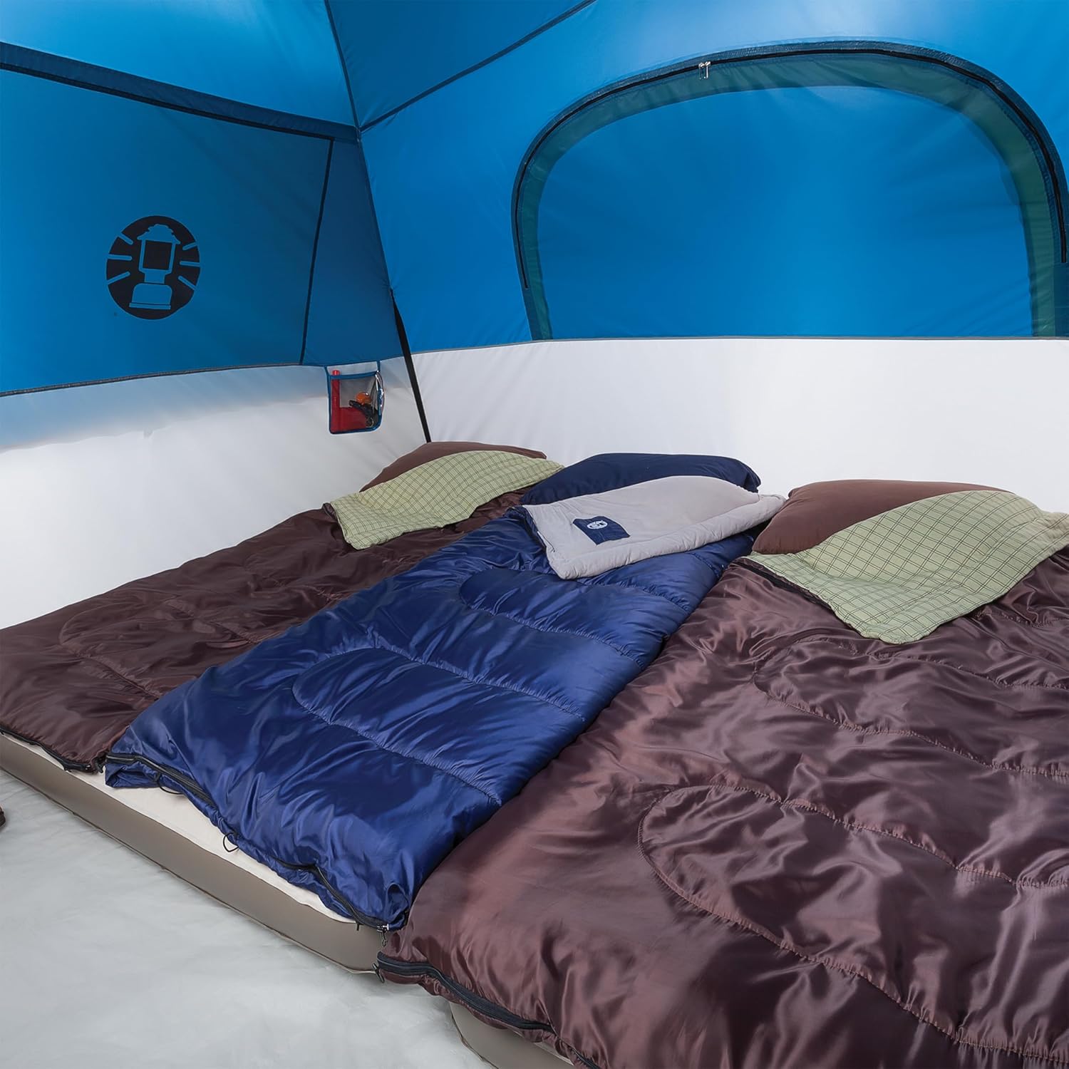 Alternative view of Coleman Brazos 20/30°F Adult Cool-Weather Sleeping Bag with No-Snag Zipper & Stuff Sack, Machine Washable, Great for Camping, Traveling, Guests, & More