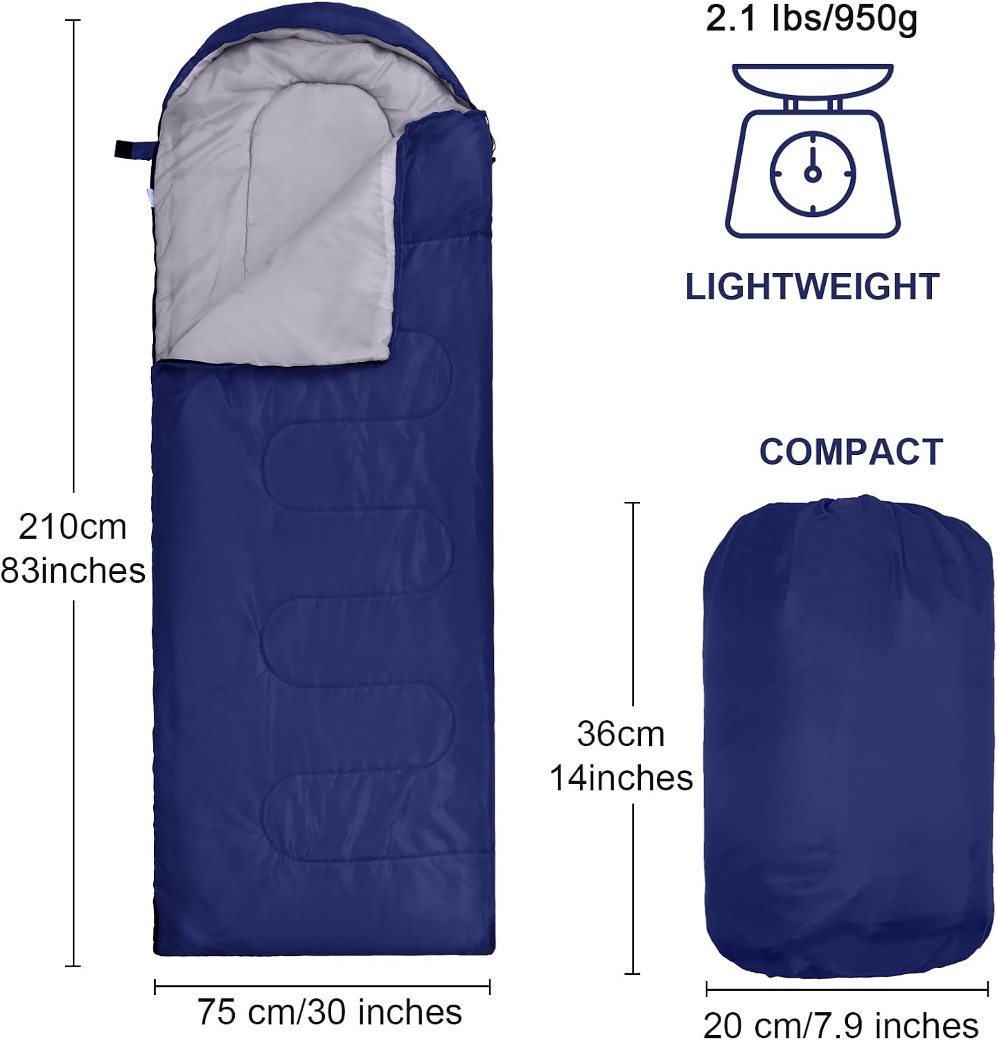 Macarrie 4 Pcs Bulk Sleeping Bags for Homeless Donation Shelter Adults 0 Degree Waterproof Backpack Bags with Compression Sack for Cold Weather Emergency Hiking Camping Warm