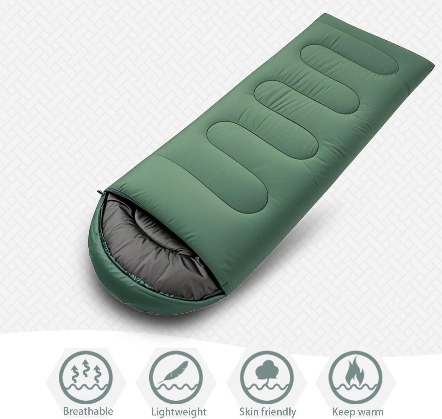 Alternative view of Wind Tour 3 Season Lightweight Waterproof Sleeping Bag Indoor & Outdoor for Hiking Backpacking Camping Traveling