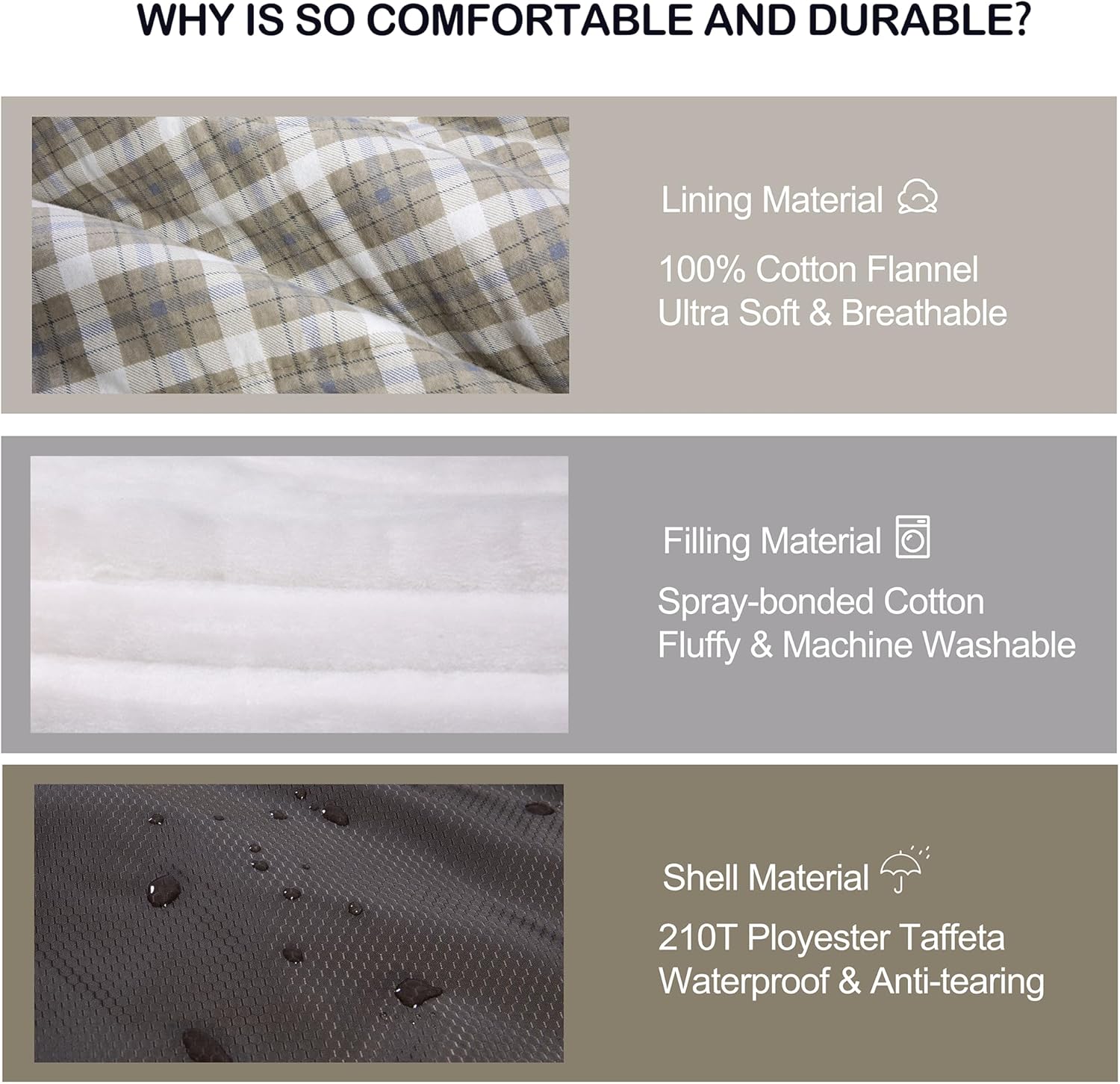 Alternative view of HiZYNICE Cold Weather Sleeping Bag 100% Cotton Flannel XXL for Adults Big and Tall,Free Compression Sack