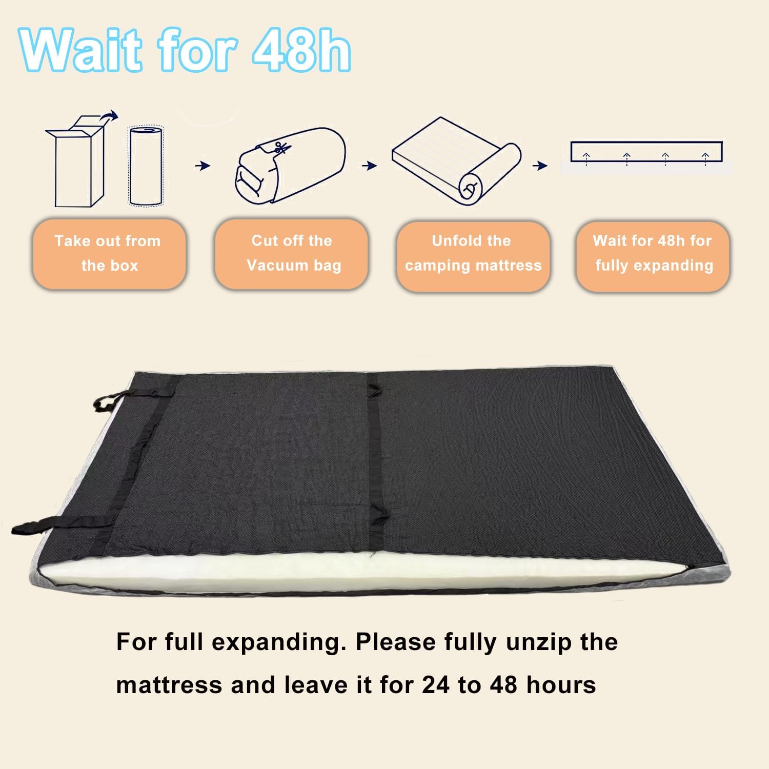 Alternative view of TokSay Foam Camping Mattress - Portable Roll Up Sleeping Pad for Car, Tent, Cot & Floor - Waterproof, Comfortable & Compact with Travel Bag