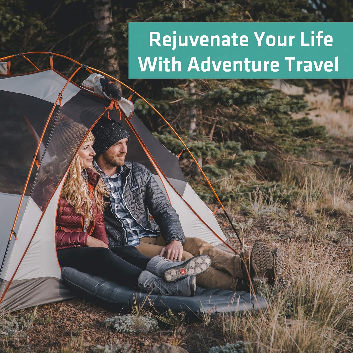 Alternative view of TREKOLOGY UL80 Ultralight Sleeping Pad – Inflatable Camping Sleeping Pad - 40D Nylon Compact Hiking Mat – Lightweight Air Mattress for Backpacking & Tent Camping