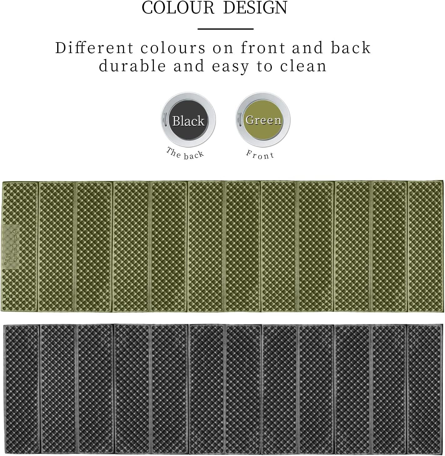 Alternative view of AceCamp Portable Foam Sleeping Pad, Full Length Accordion Sleeping Mat for Camping & Hiking, Lightweight, Soft & Compact Cushion for Sleeping Bag, Comfort, Tent, Rocky Terrain