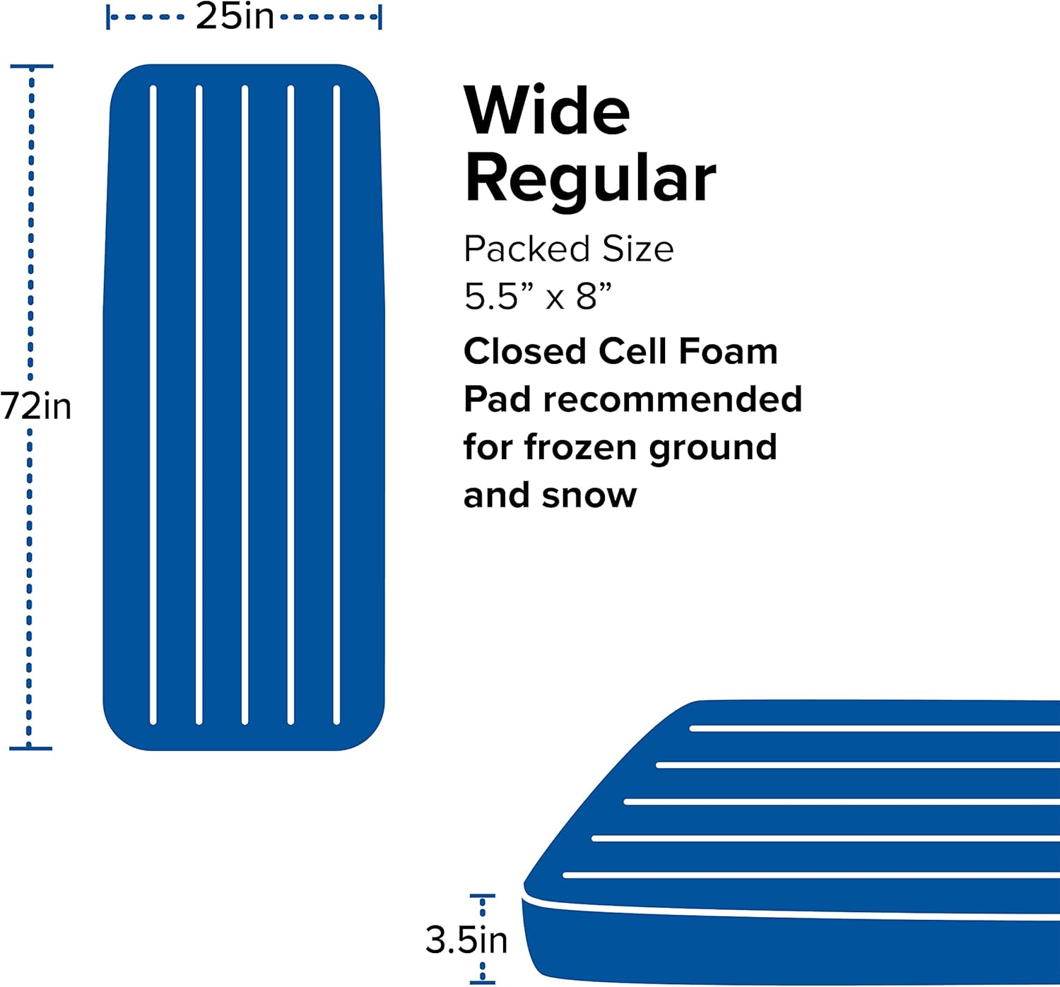 Big Agnes Divide - Lightweight, Compact, Air Chamber Sleeping Pad, Wide Regular, Warm Olive