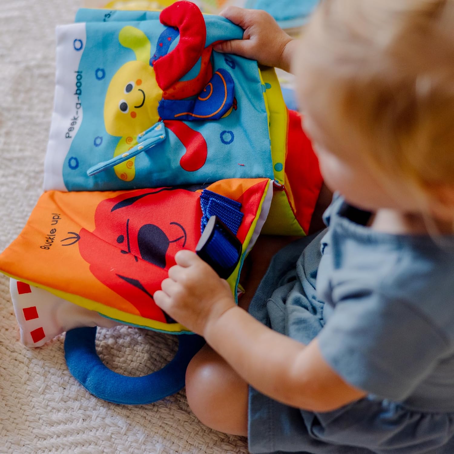 Melissa & Doug Ku2019s Kids My First Activity Book 8-Page Soft Book for Babies and Toddlers Early Learning Developmental Plush Soft Activity for Babies and Toddlers