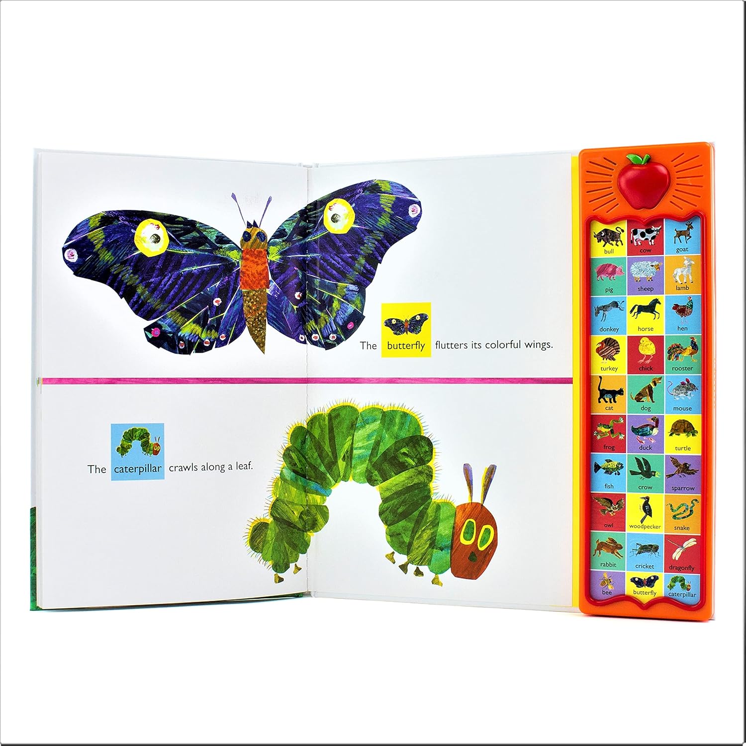 Alternative view of World of Eric Carle, Around the Farm 30-Button Animal Sound Book - Great for First Words - PI Kids