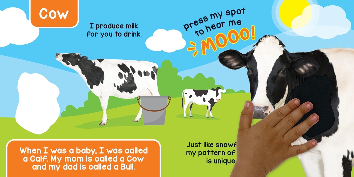 Alternative view of Little Hippo Books Farm Animals - A Noisy Touch and Feel Sensory Book Featuring Farm Sounds (Little Listener’s Library: Baby & Toddler Premium Sound Books)