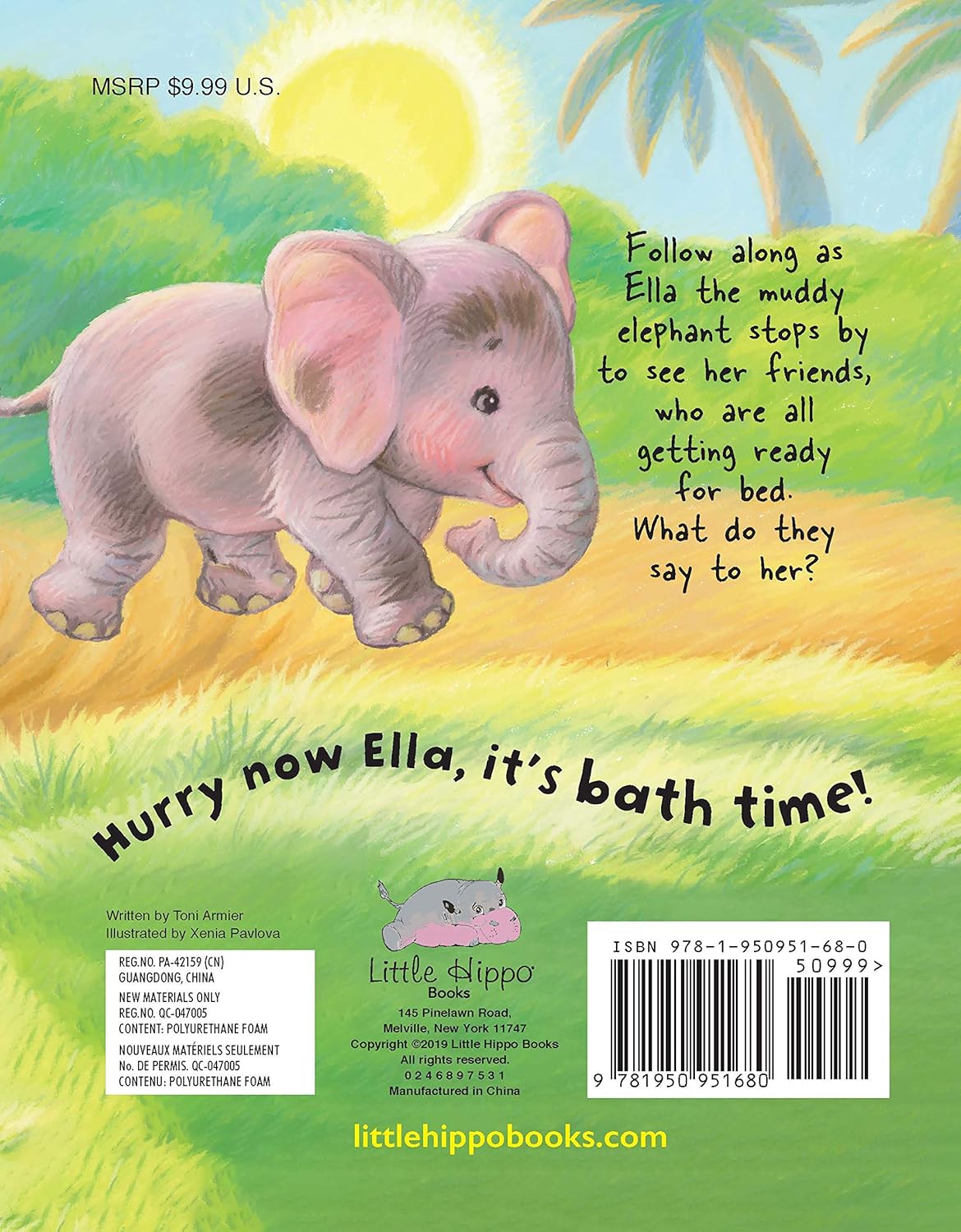 Alternative view of It's Bath Time - Children's Padded Board Book - Bedtime Story