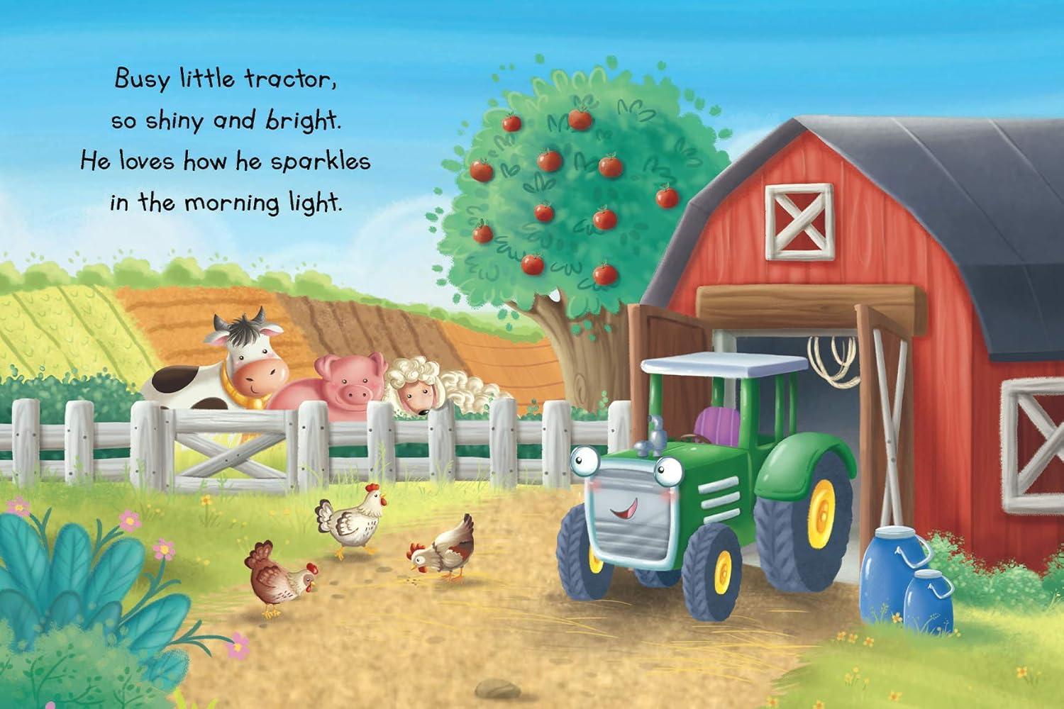 Alternative view of The Busy Little Tractor - Childen's Padded Board Book
