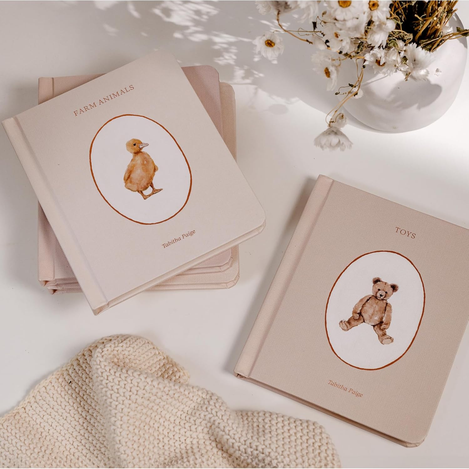 Alternative view of Our Little Library: A Foundational Language Vocabulary Board Book Set for Babies, Including Farm & Forest Animals, Fruits & Veggies, Toys & More (Tabitha Paige Children's Book Series)