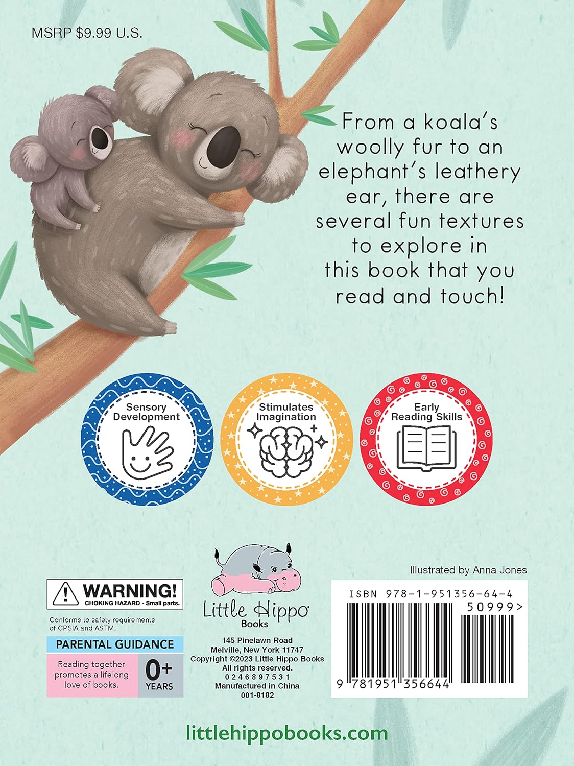 Wild Animals: A Touch and Feel Book - Children's Board Book - Educational