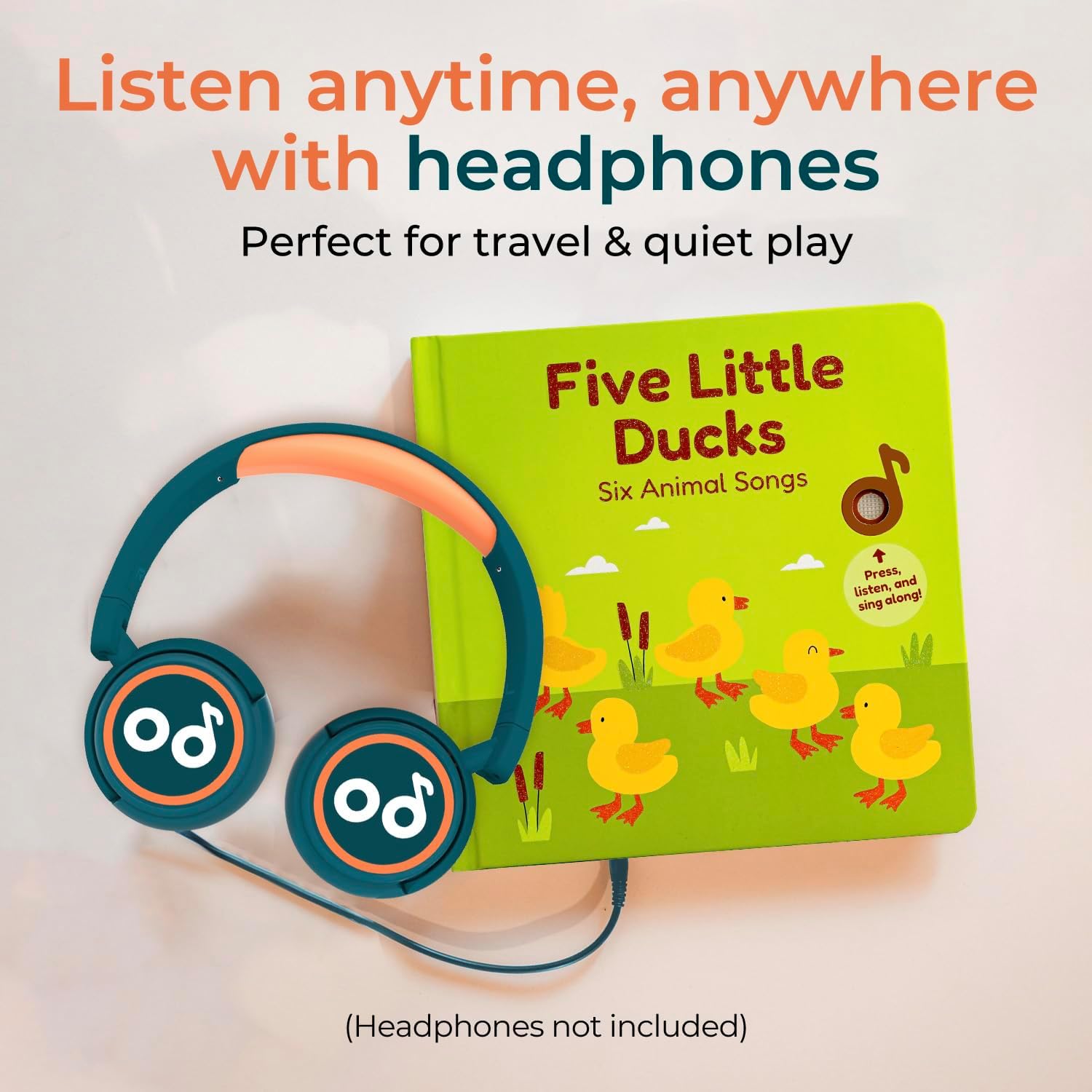 Alternative view of Cali's Books Five Little Ducks Nursery Rhymes Book for Toddlers - Sound Books for Toddlers 1-3, Headphone Jack, Musical Book with Sound Button and 6 Songs