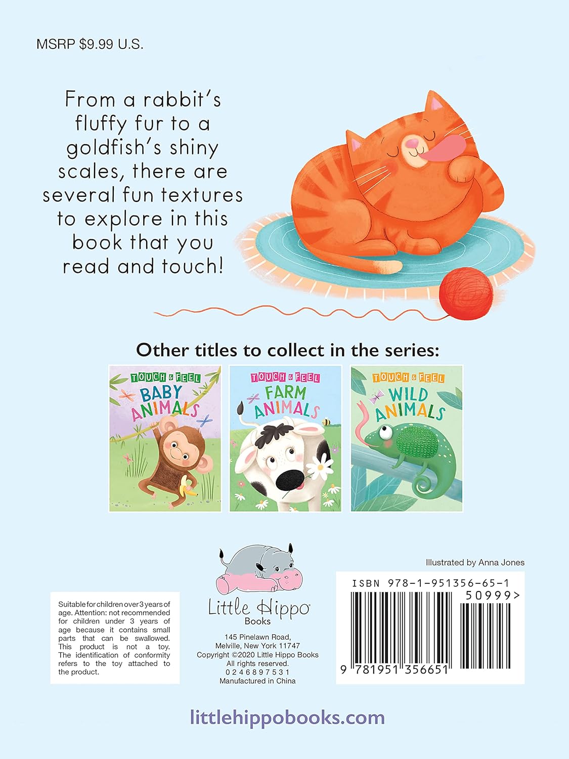 Adorable Pets: A Touch and Feel Book - Children's Board Book - Educational (Touch & Feel Sensory Board Books for Baby & Toddler Time)