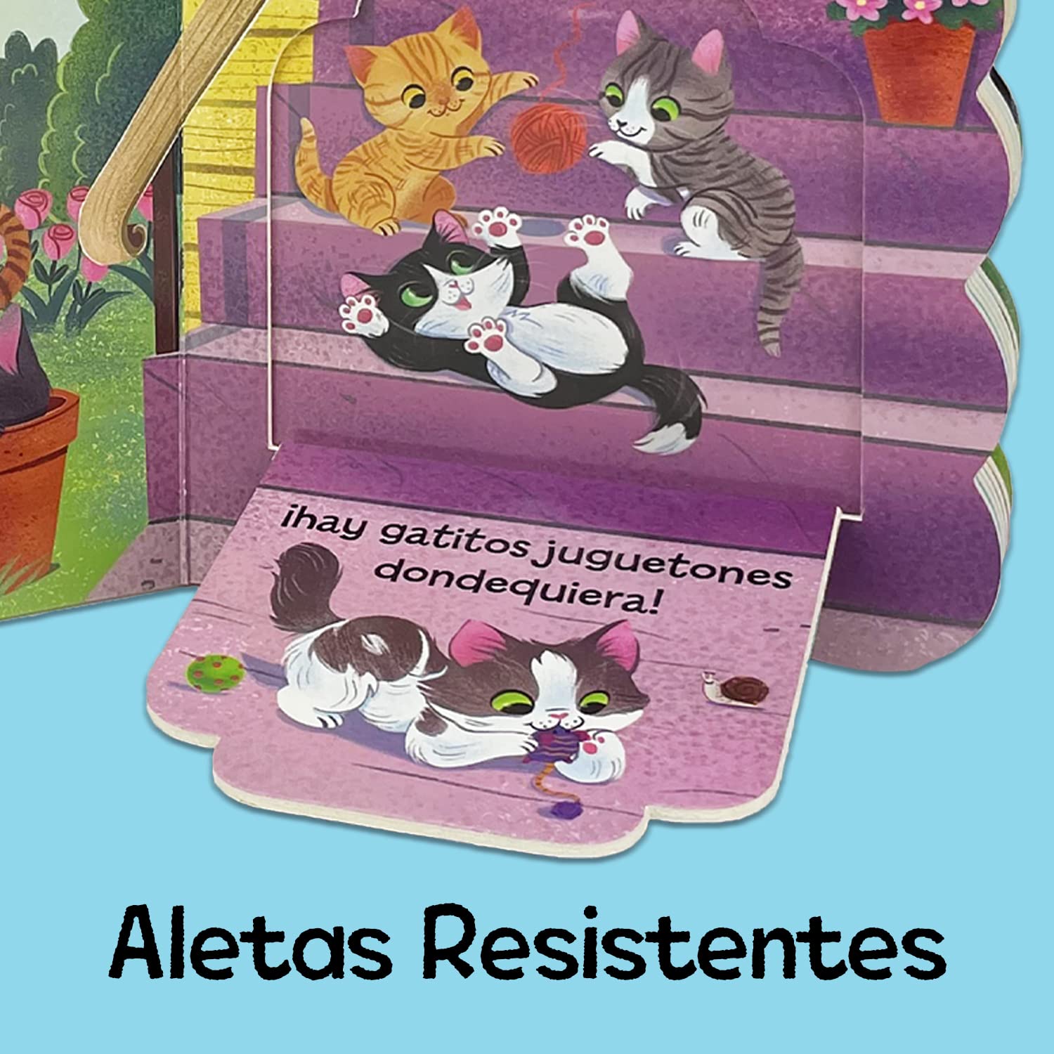 Alternative view of Babies Love Gatitos / Kittens Spanish Language: A Lift-a-Flap Board Book for Babies and Toddlers (en español) (Spanish Edition)