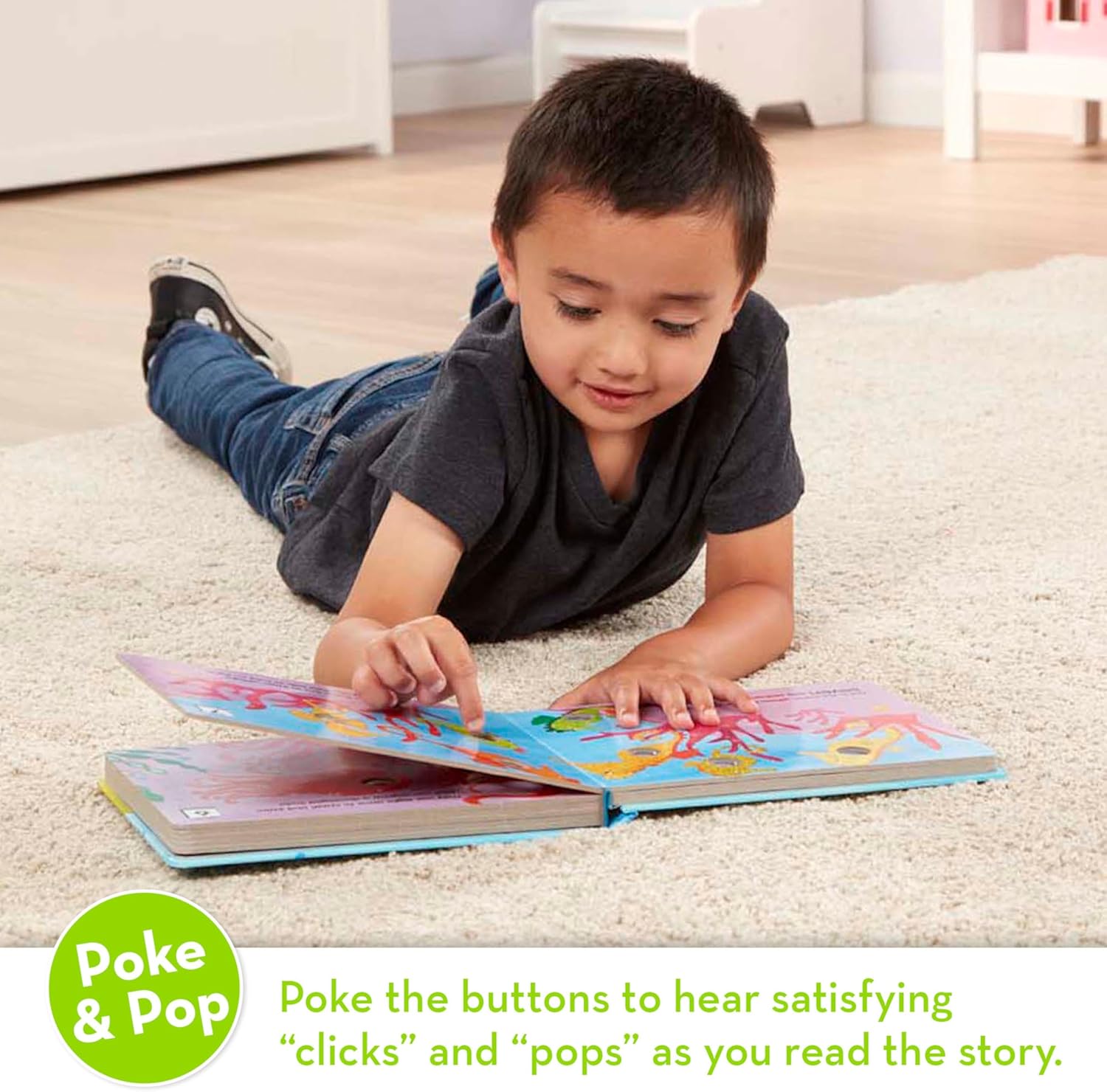 Alternative view of Melissa & Doug Poke-a-Dot! Who’s in the Ocean? Interactive Children's Board Book with Buttons to Pop, Educational Sensory Toy for Toddlers & Preschoolers Ages 3+ - FSC Certified