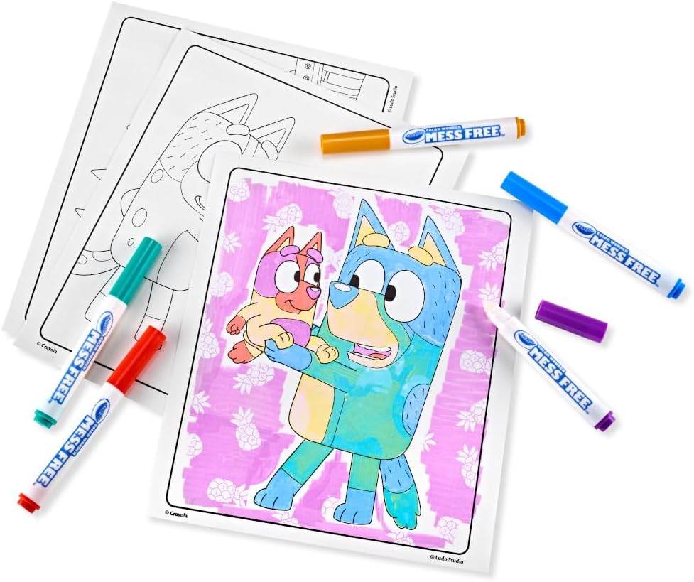 Alternative view of Crayola Bluey Color Wonder Coloring Set, 18 Bluey Coloring Pages, Toddler Stocking Stuffer, Holiday & Christmas Gifts for Kids, Mess Free Coloring for Toddlers, Toys & Games
