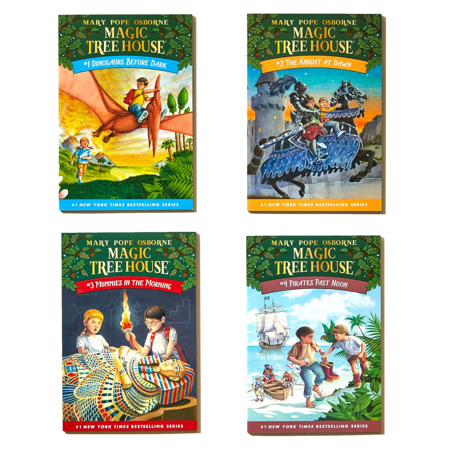 Alternative view of Magic Tree House Boxed Set, Books 1-4: Dinosaurs Before Dark, The Knight at Dawn, Mummies in the Morning, and Pirates Past Noon