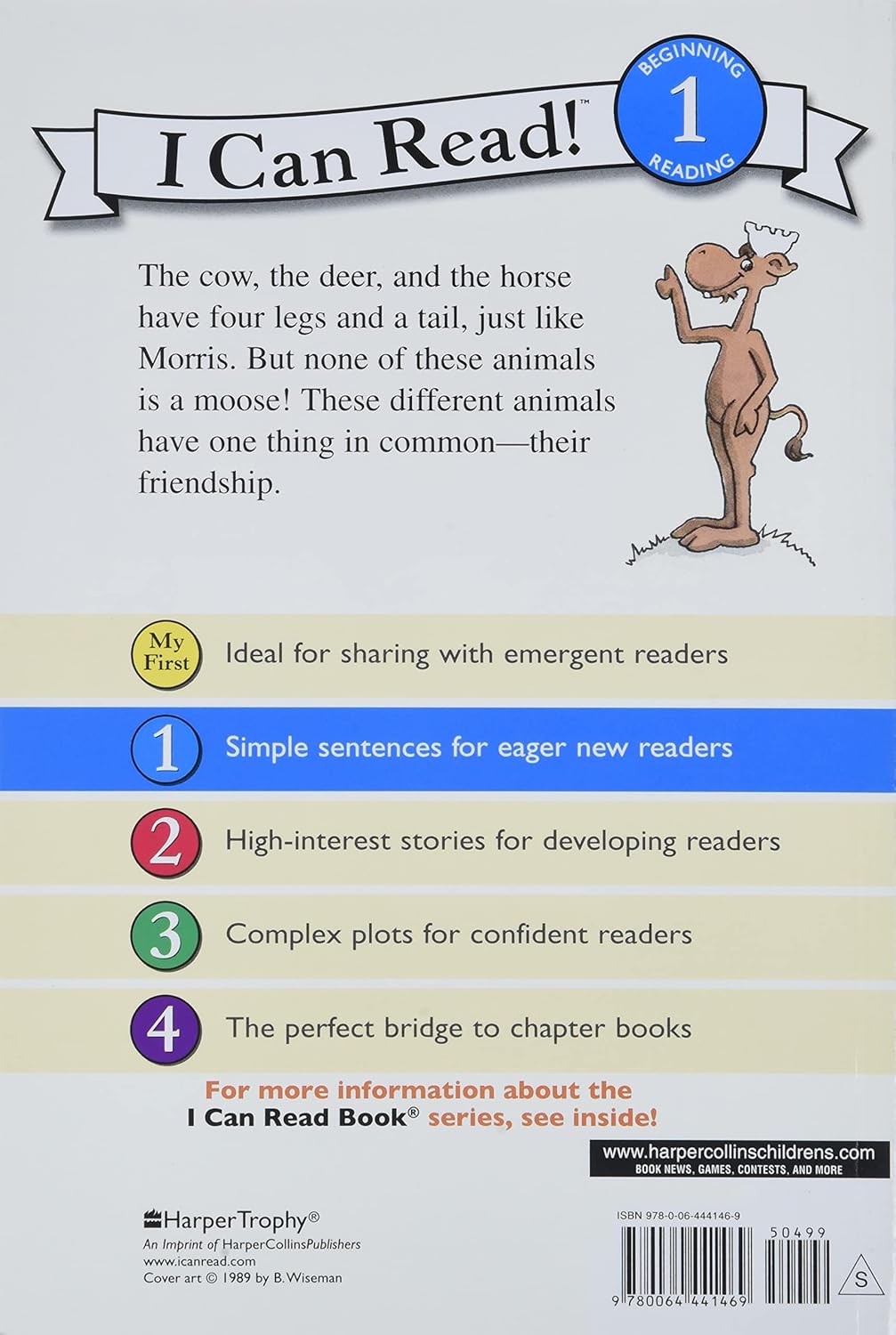 Morris the Moose: A Silly Story About a Mixed-Up Animal and Friendship for Kids (Ages 4-8) (I Can Read Level 1)