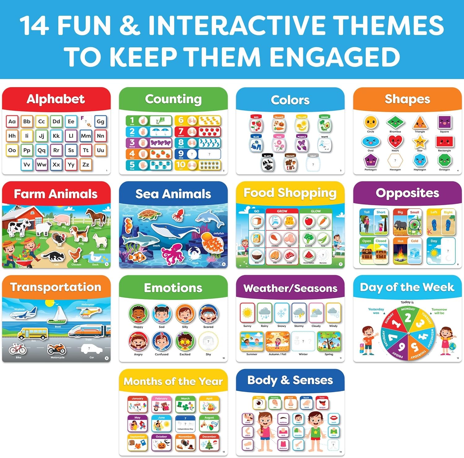 Montessori Preschool Busy Book for Toddlers Ages 3 and Up - Preassembled Preschool Learning Activities Homeschool Montessori Toys - Gifts for 3 Year Old Boys Girl Birthday - Valentines Day Gifts Kids