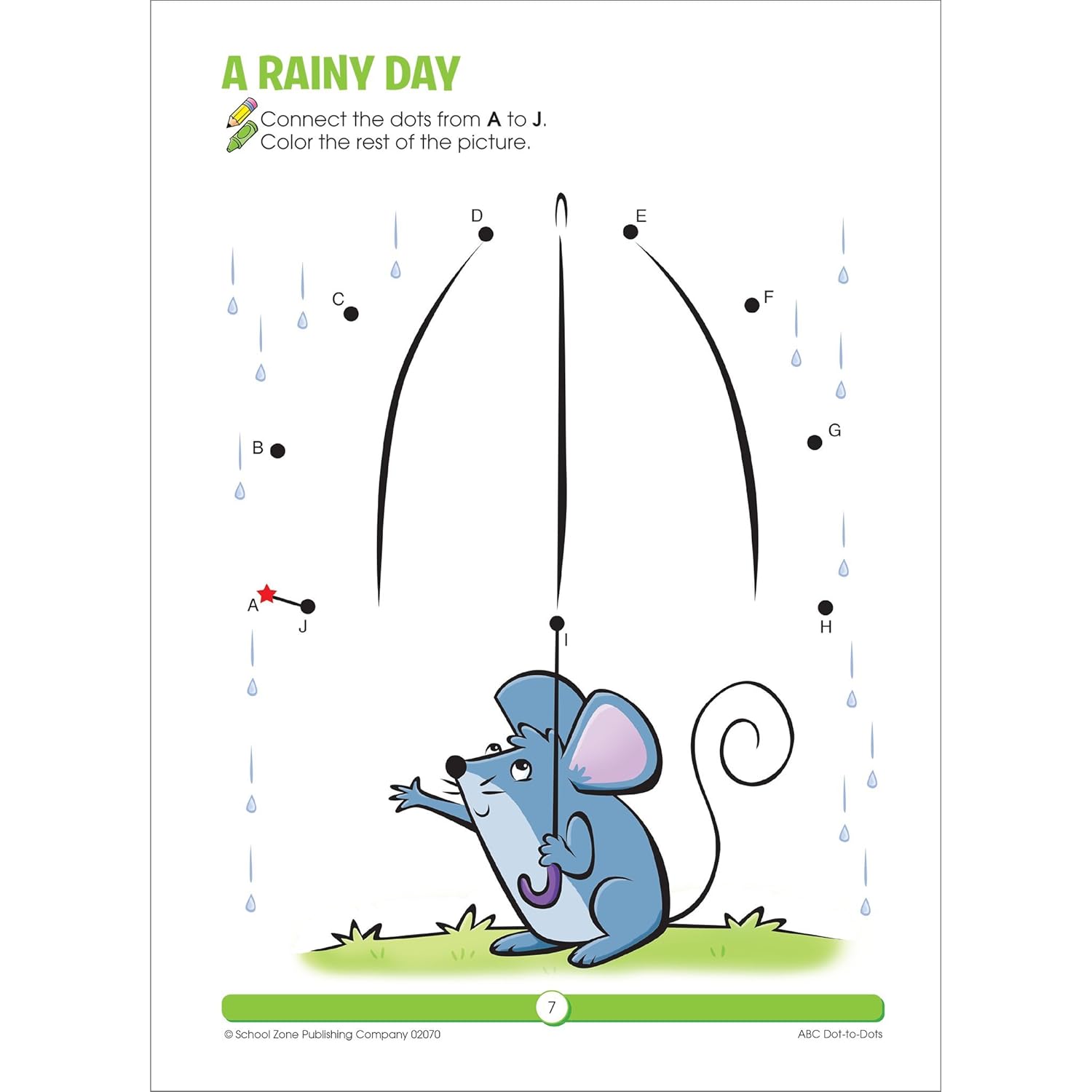 Alternative view of School Zone ABC Dot-to-Dots Workbook: 32 Pages, Preschool, Kindergarten, Learning Activities, Connect the Dots, Alphabet, ABC's, 123, Counting, Letter Puzzles, Ages 3-5 (Get Ready! Book Series)