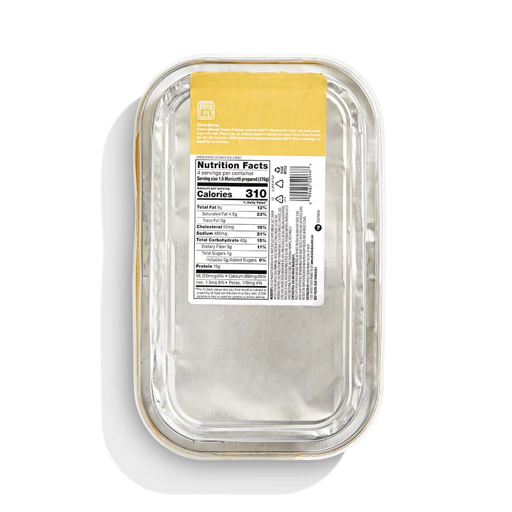 365 by Whole Foods Market Family-Size Cheese Manicotti, 25 OZ