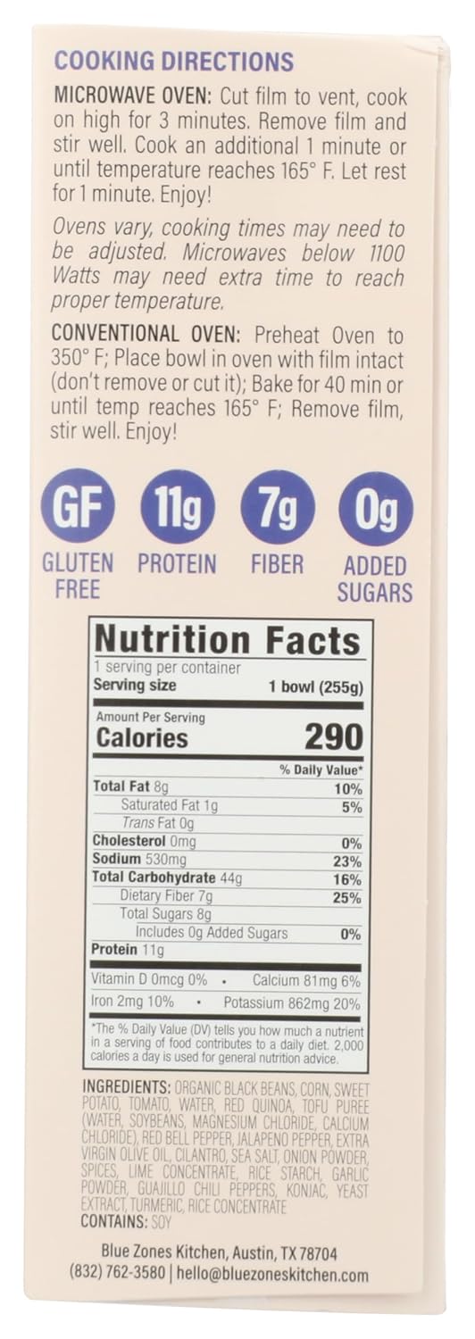 Blue Zones Kitchen Burrito Bowl, 9 Oz