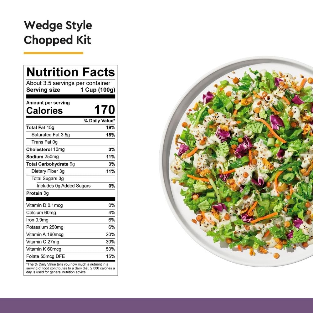 Taylor Farms Wedge Style Chopped Salad Kit, 12.87 OZ